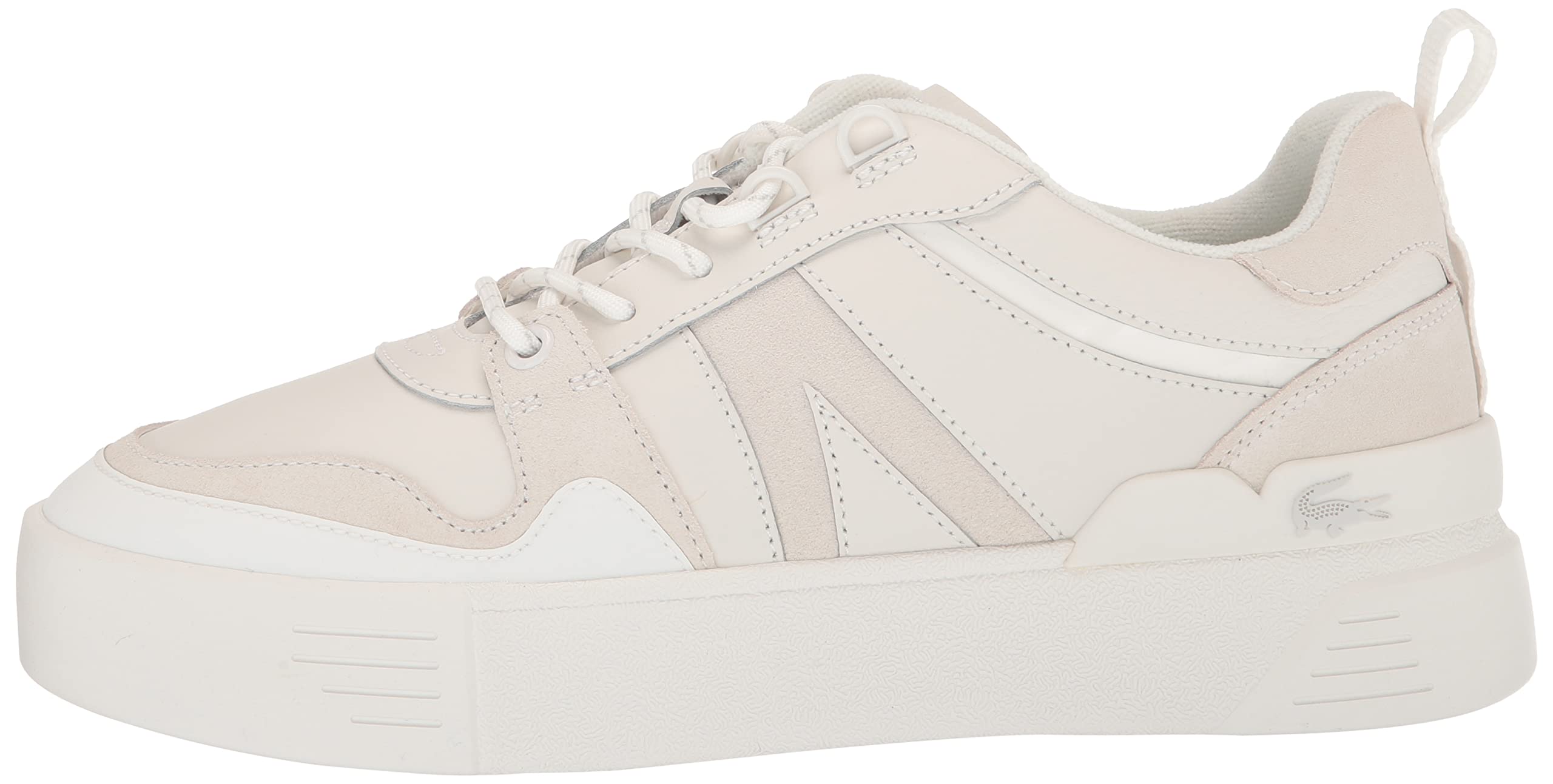 Lacoste Women's L002 Leather Sneakers - Comfortable & Stylish White Casual Shoes for Walking, Work & Everyday Wear