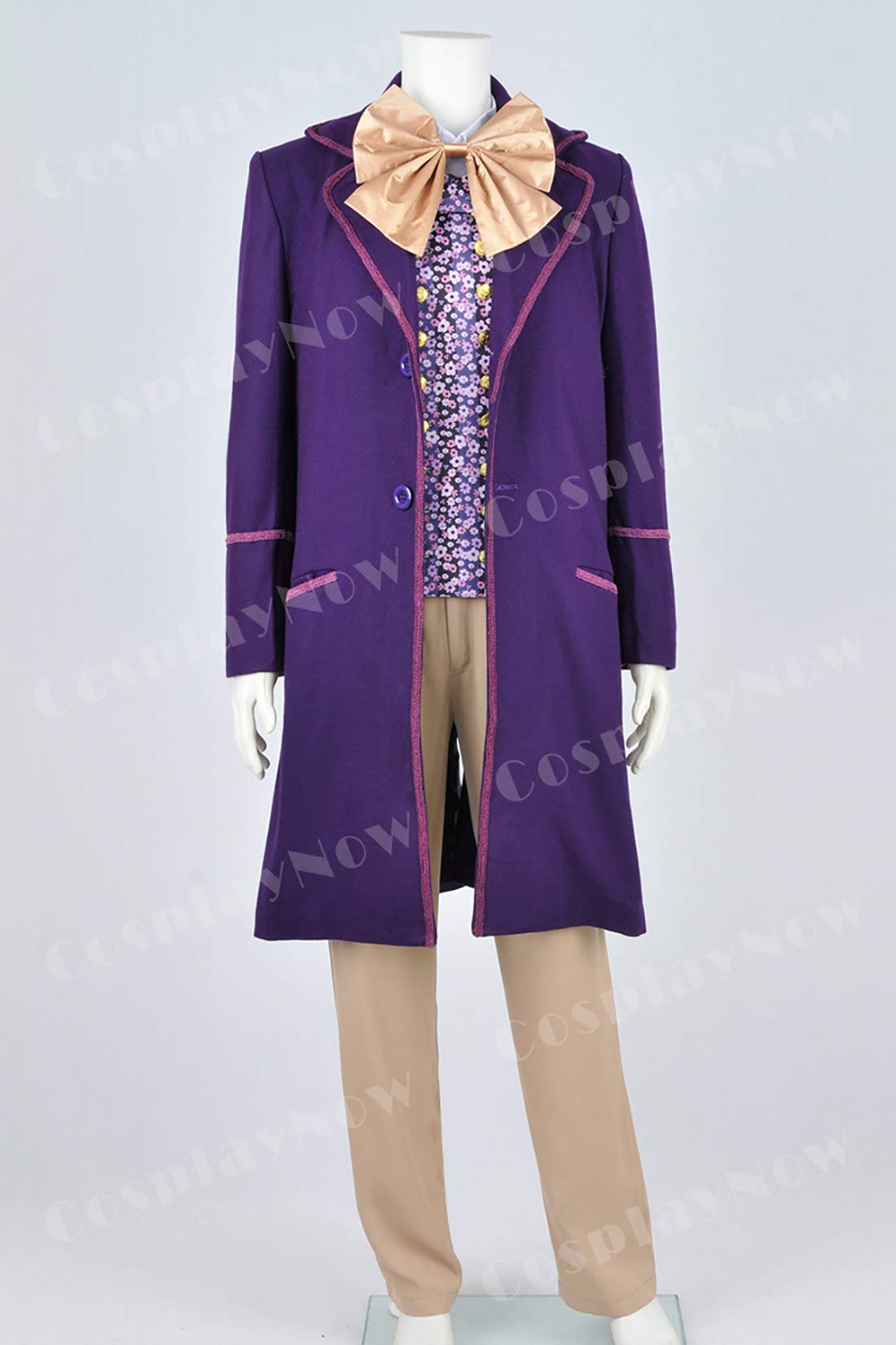 Willy Wonka Costume for Adults - Purple Charlie and The Chocolate Factory Cosplay Outfit Full Set | Halloween, Cosplay Parties & Movie-Themed Events