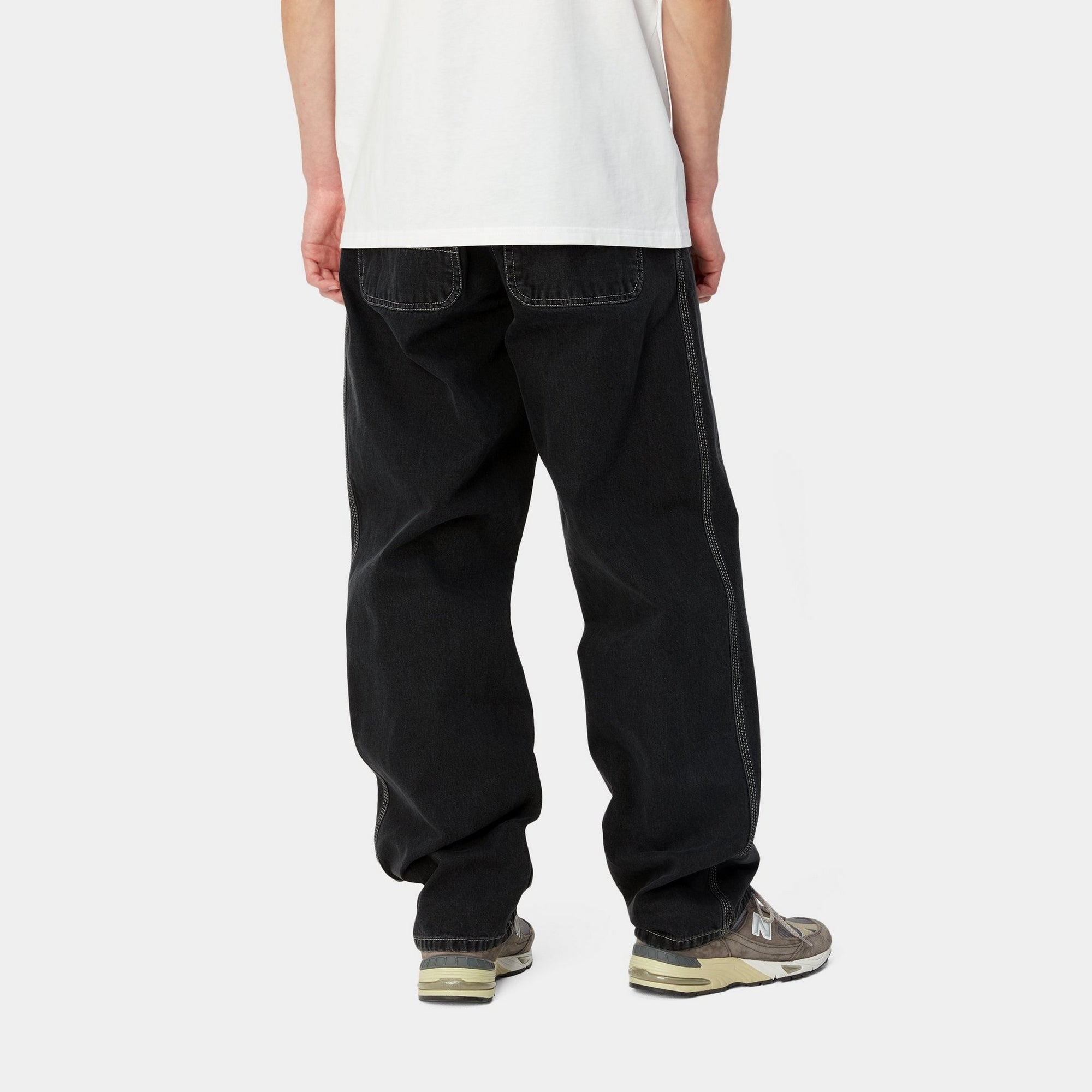Simple Pant Denim | Black Heavy Stone Wash Jeans for Men & Women - Perfect for Casual Wear, Work & Everyday Outfits