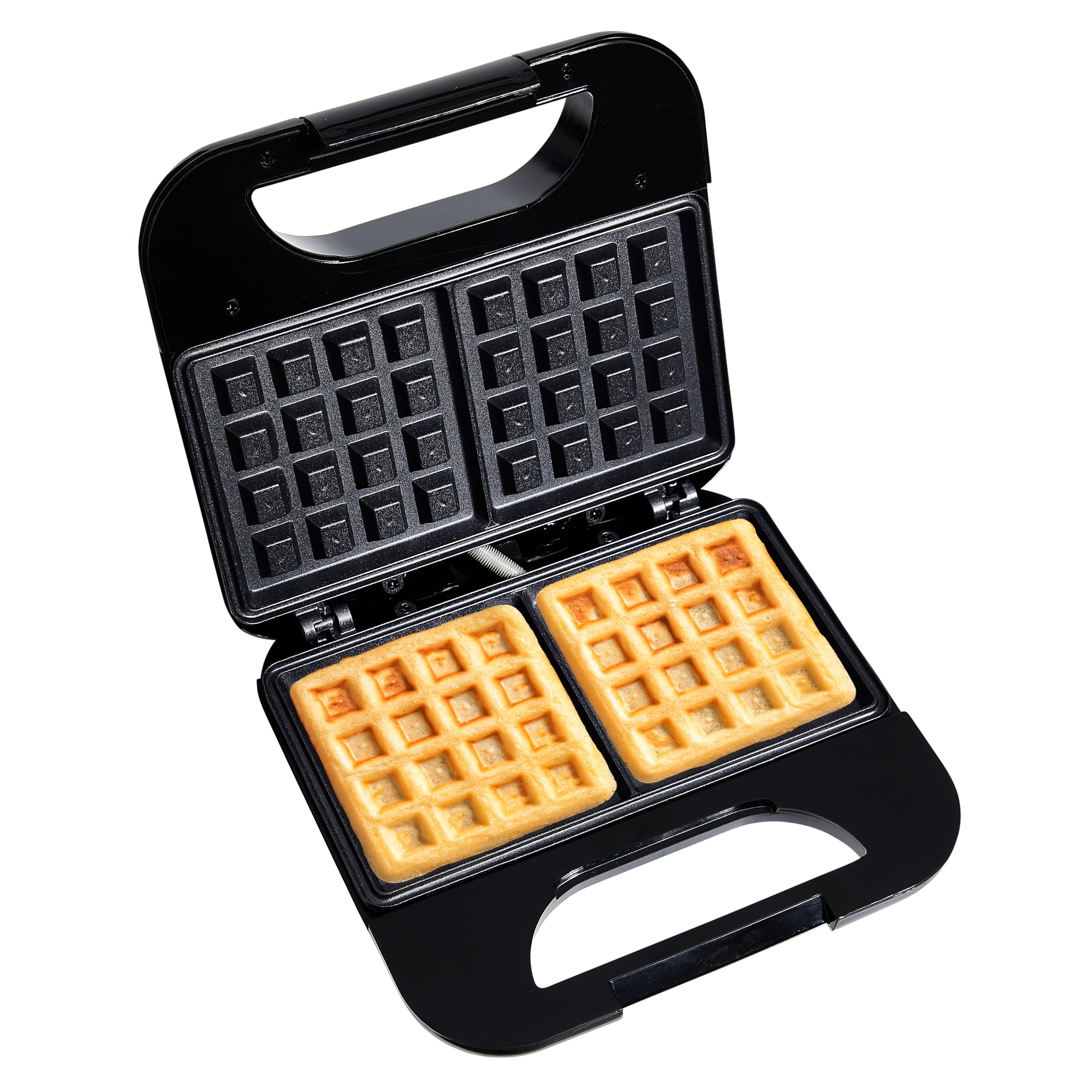 750-Watt Non-Stick Waffle Maker with Cool Touch Housing - Easy to Clean, Skid Resistant Feet, Black - Perfect for Breakfast, Brunch, and Family Gatherings