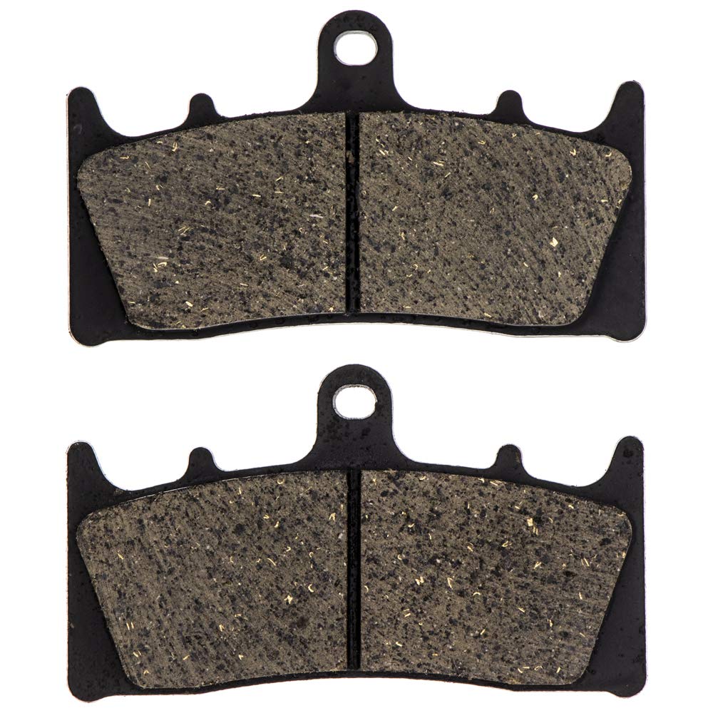 High-Performance Organic Brake Pad Set for Kawasaki Ninja ZX6R ZX12R ZX9R & Suzuki Hayabusa - Front 2 Pack (59302-33860) - Perfect for Street Racing and Daily Commuting