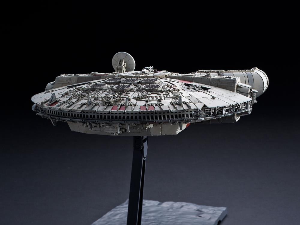 Bandai Star Wars Millennium Falcon Model Kit (The Rise of Skywalker Version) - Build & Display Your Own Iconic Star Wars Ship for Collectors & Fans