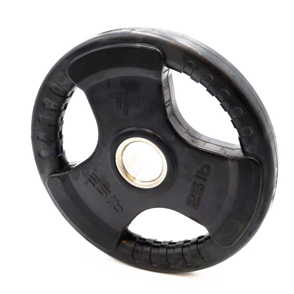 Olympic Rubber Grip Weight Plates - Premium Bumper Plates for CrossFit, Powerlifting & Home Gym Workouts - Ideal for Deadlifts, Squats & Strength Training
