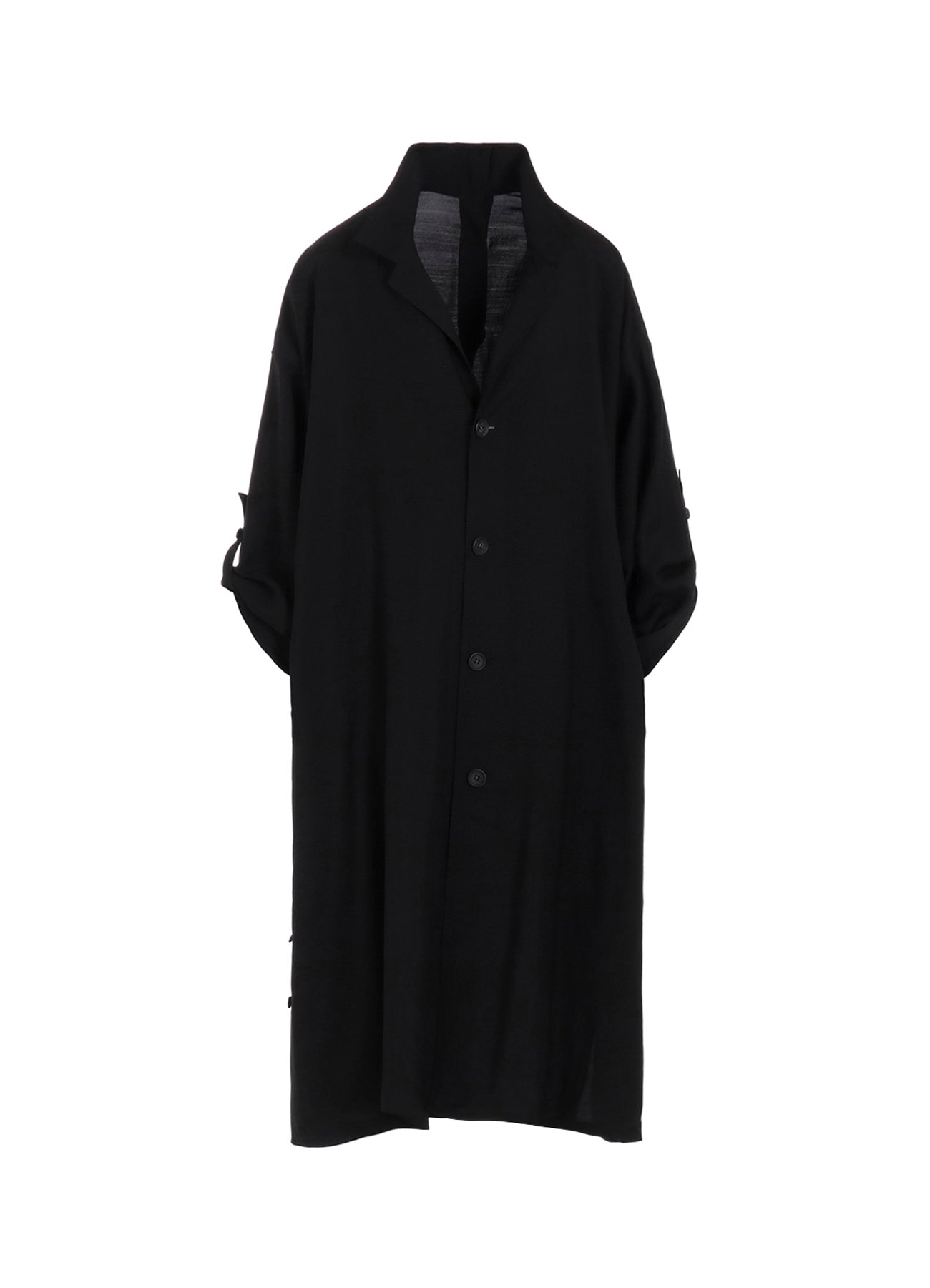 High-Twisted Gabardine Coat with Side Gather Details - Cu/W Fabric for Women | Perfect for Office Wear, Business Meetings & Formal Occasions