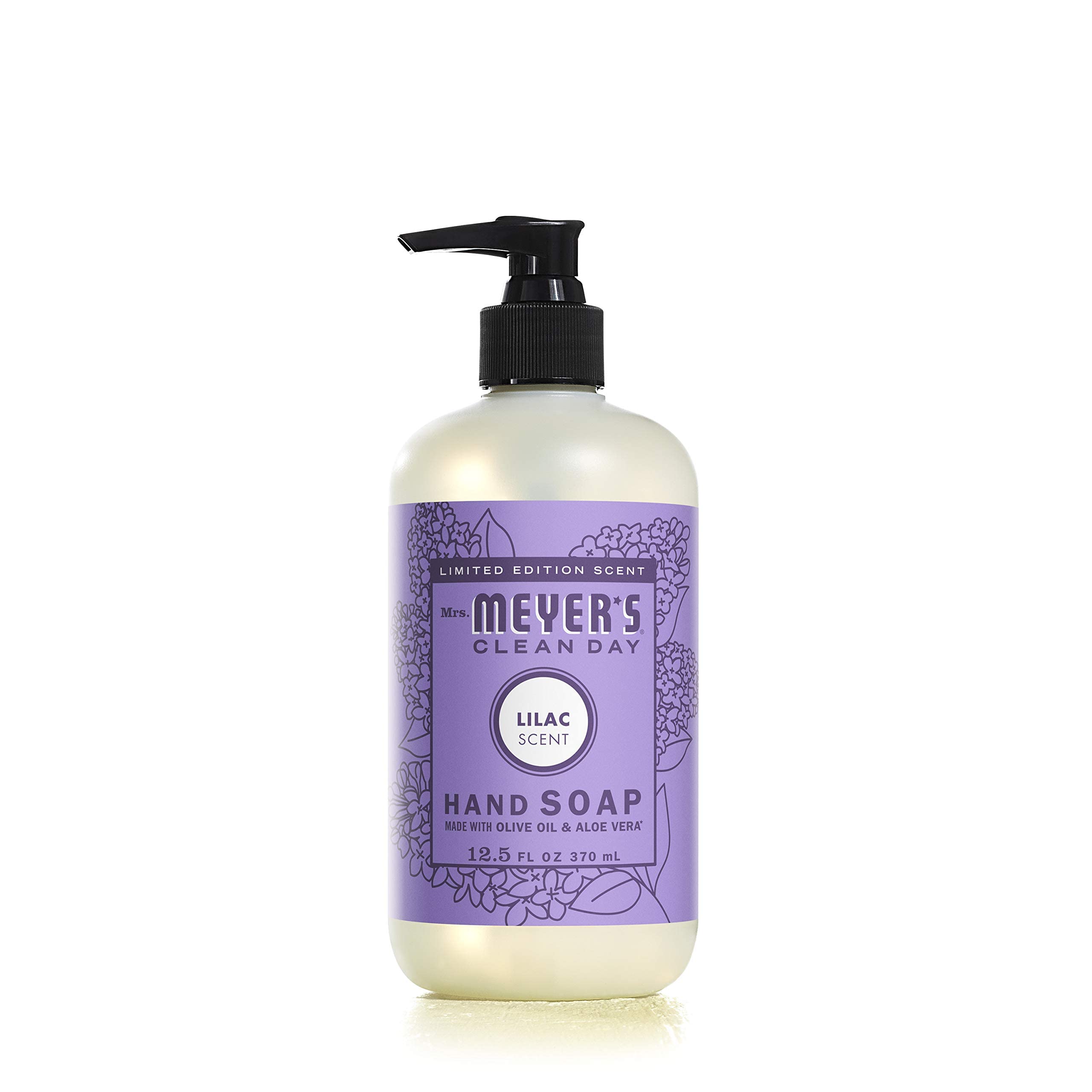 Mrs. Meyer's Clean Day Liquid Hand Soap, 12.5 Fl Oz (Pack of 6) Variety Pack - Lavender, Basil, Lemon Verbena & More | Natural & Cruelty-Free Hand Wash for Kitchen, Bathroom & Office | Refreshing Scent & Moisturizing Formula