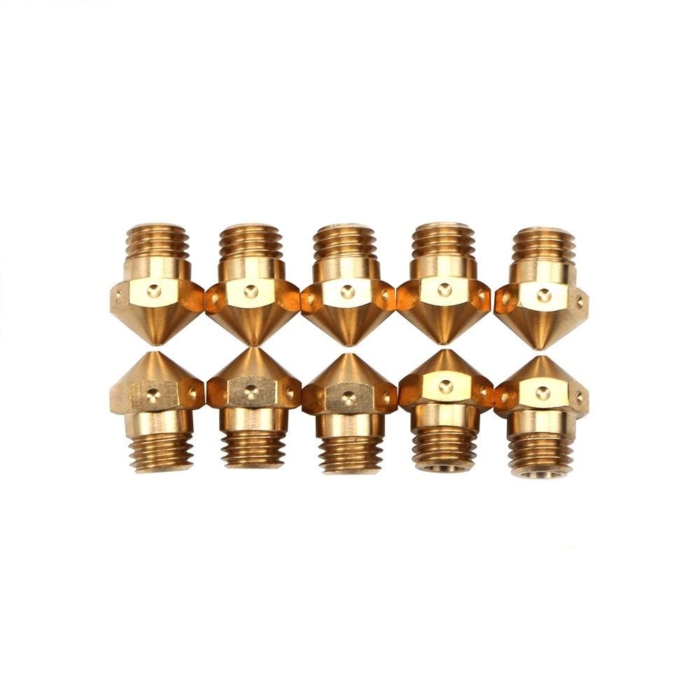 200pcs MK10 Brass Nozzle Kit for 3D Printer - M7 Hotend Nozzle 0.3mm for Makerbot & DIY 3D Printing Projects | High Precision 3D Printer Parts & Accessories | Perfect for Home, School & Professional 3D Printing