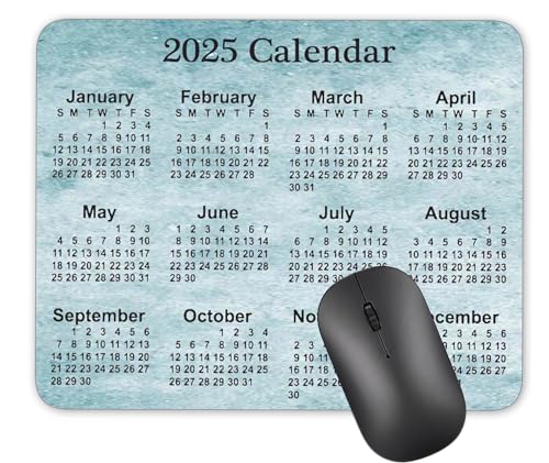 2025 Calendar Old Light Blue Background