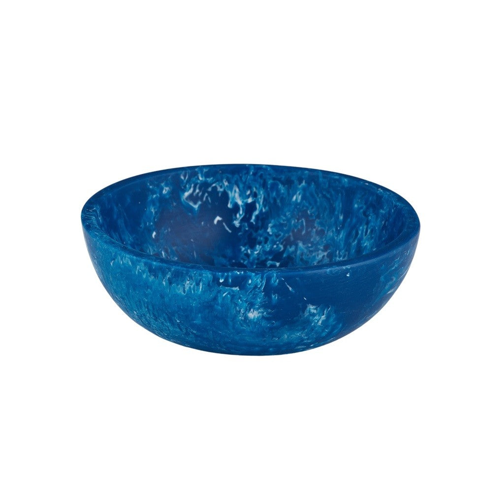 Assemble Kip Resin Small Bowl - 10x3.5cm Cobalt Blue Decorative Serving Dish - Perfect for Salads, Snacks & Home Decor