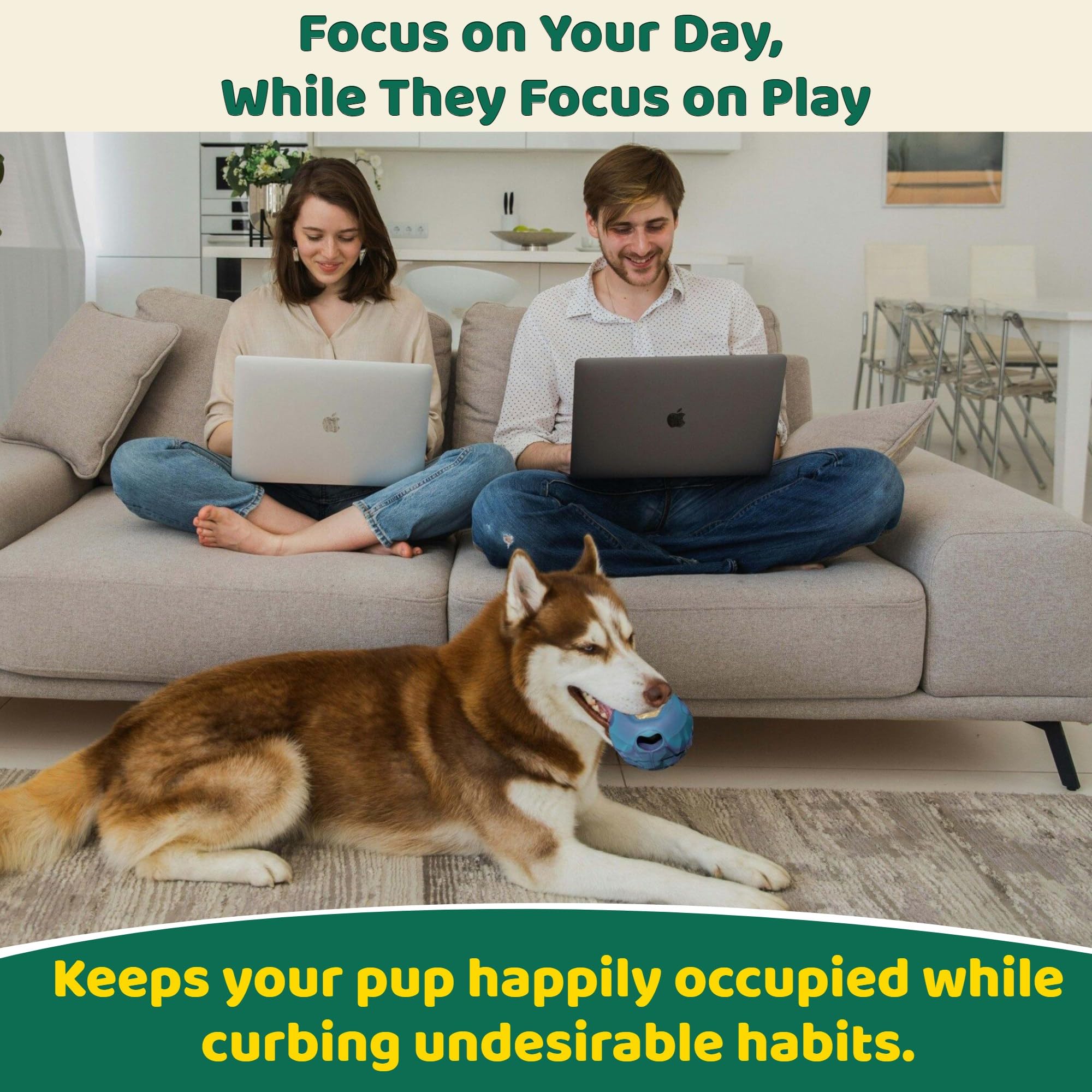 5-in-1 Interactive Dog Toy for Aggressive Chewers (25-85 lbs) – Durable Chew Toy, Slow Feeder & Frozen Treat Dispenser – Mental Stimulation Puzzle Game for Bored Dogs – Easy to Clean – Perfect for Indoor Play, Training & Anxiety Relief