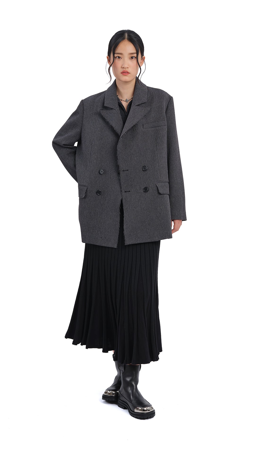 Stylish Knitted Flare Skirt for Women - Trendy High Waist A-Line Midi Skirt - Perfect for Casual Outfits, Office Wear & Date Nights