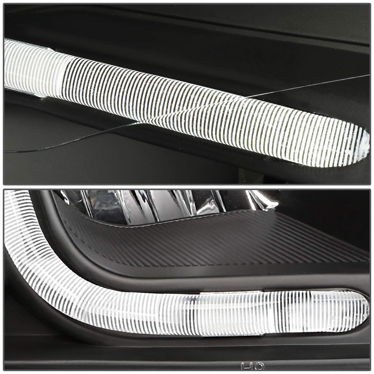 DNA MOTORING HL-LB-CI06-BK-AM Black Amber LED Headlights with Daytime Running Lights - Compatible with 2006-2013 Chevrolet Impala - Upgrade for Better Visibility & Style (Perfect for Night Driving & Car Customization)
