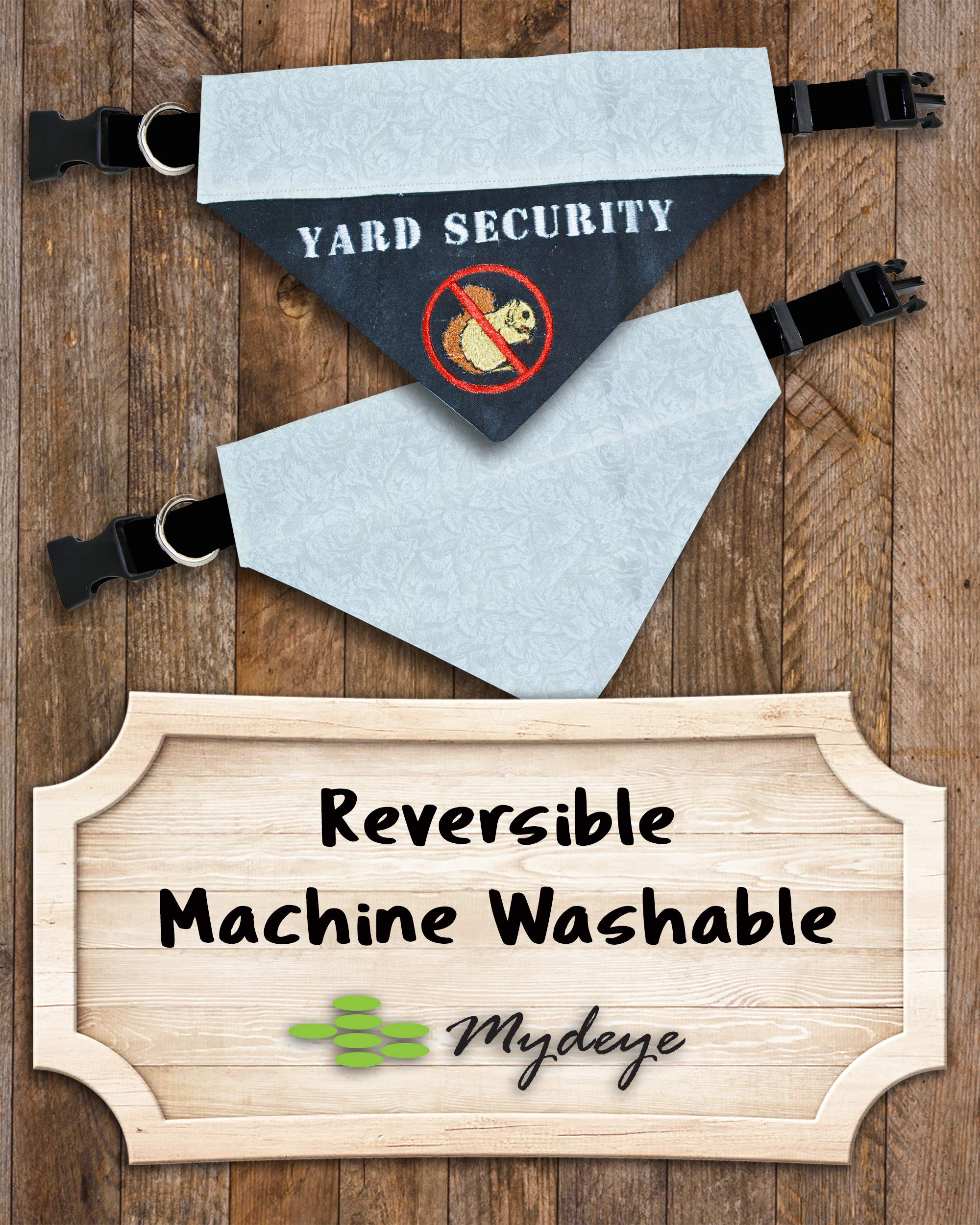 Personalized Embroidered Dog Bandana - Funny Over the Collar Pet Bandana for Yard Security (All Sizes) - Perfect for Outdoor Adventures, Dog Parks & Pet Parties