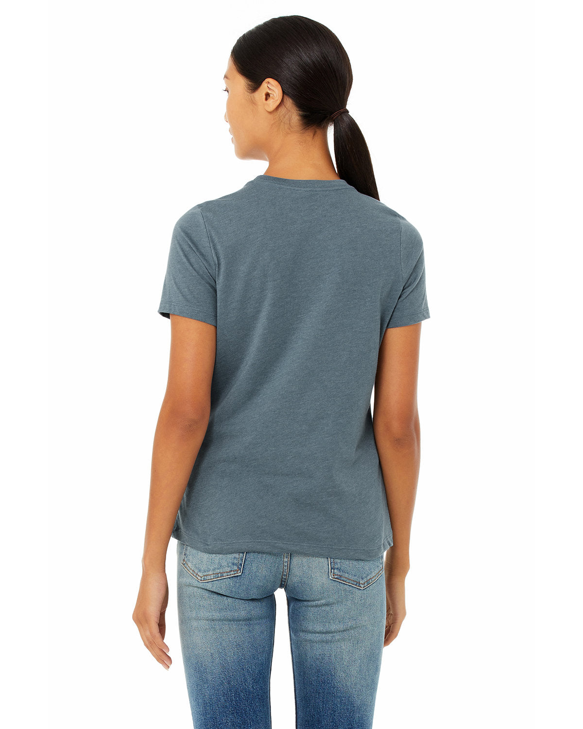 Bella + Canvas 6400CVC Women's Relaxed Fit Heather CVC Short Sleeve T-Shirt - Soft Casual Tee for Everyday Wear, Workout & Lounge