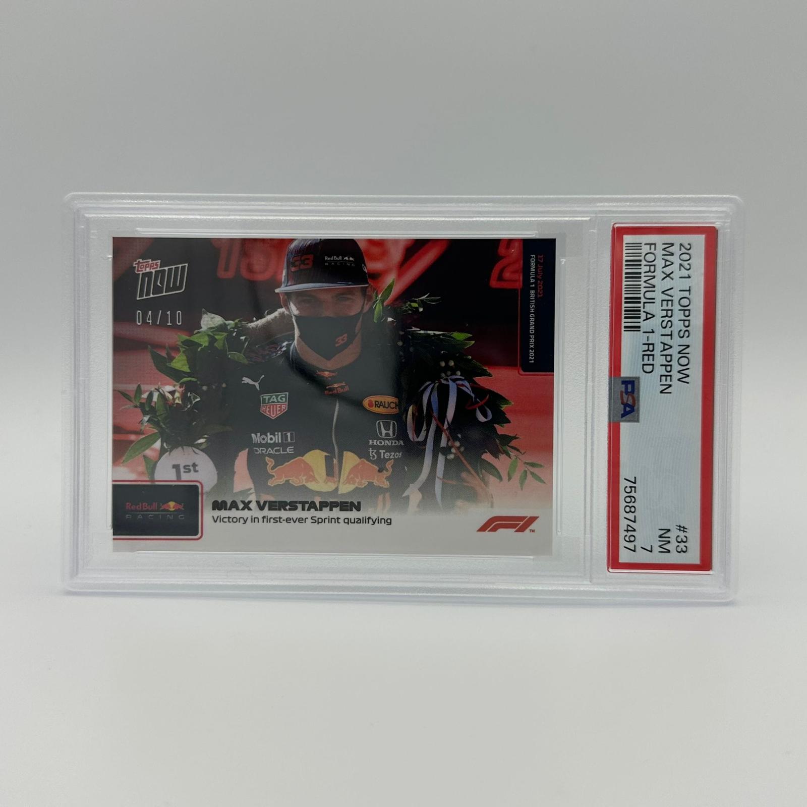 2004 Topps Victory First Ever Sprint Qualifying #33 Red PSA 7 Graded Card - Perfect for Racing Memorabilia Collectors & F1 Fans