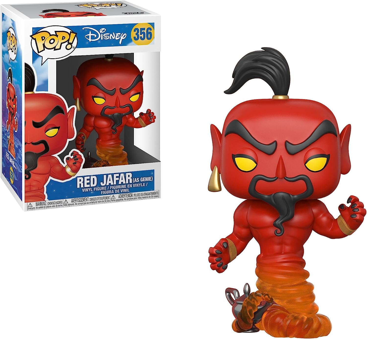 Disney Aladdin Red Jafar as Genie Action Figure #356 - Collectible Toy for Disney Fans & Movie Lovers - Perfect for Display, Gifts & Cosplay