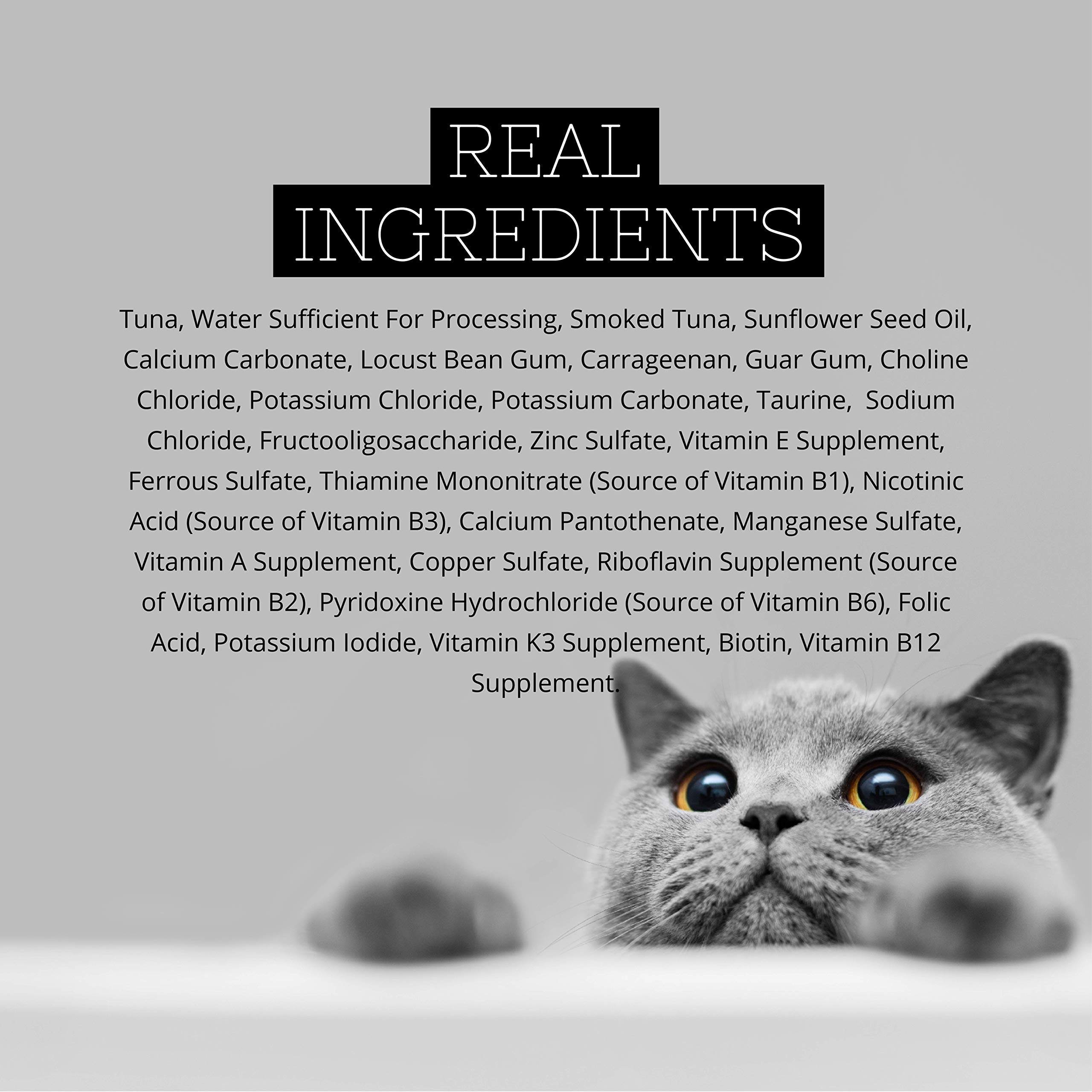 Premium Grain-Free Wet Cat Food - Fussie Cat Tuna with Smoked Tuna in Aspic, 2.82oz (Case of 24) | High Protein Meal for Adult Cats, Kitten Treats & Senior Cat Nutrition