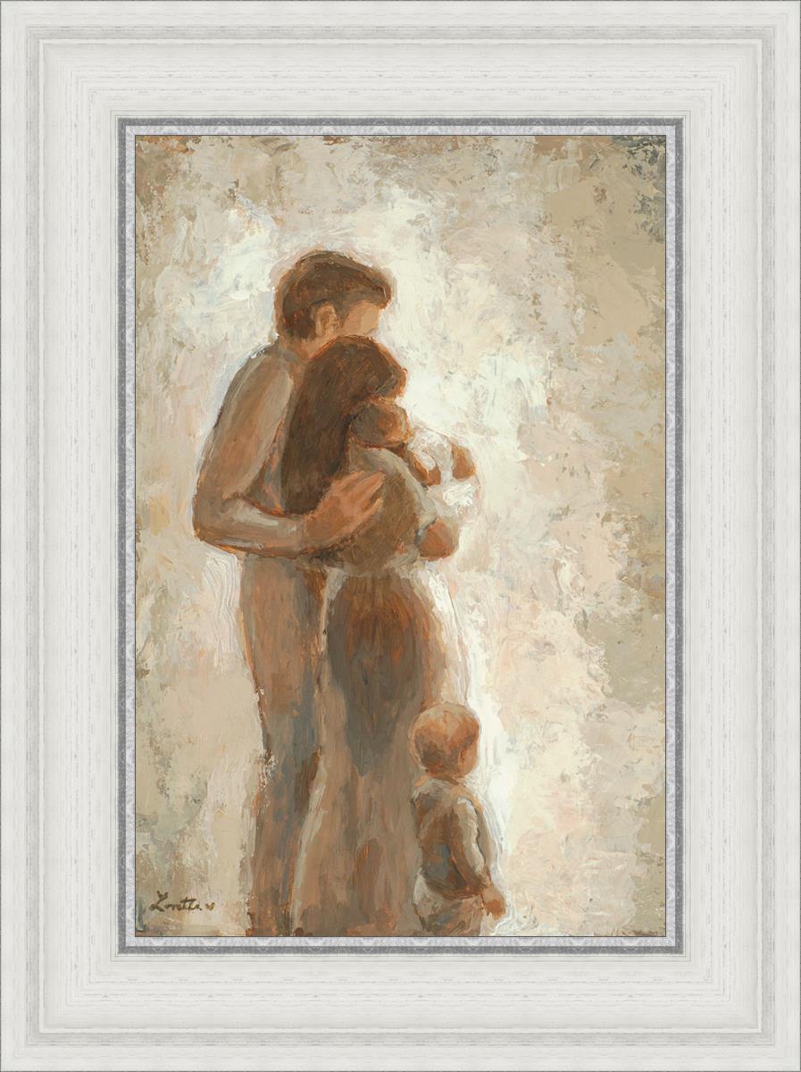 Family Looking Towards the Light - Inspirational Wall Art for Home Decor | Motivational Canvas Print for Living Room, Bedroom & Office | Perfect Gift for Family & Friends
