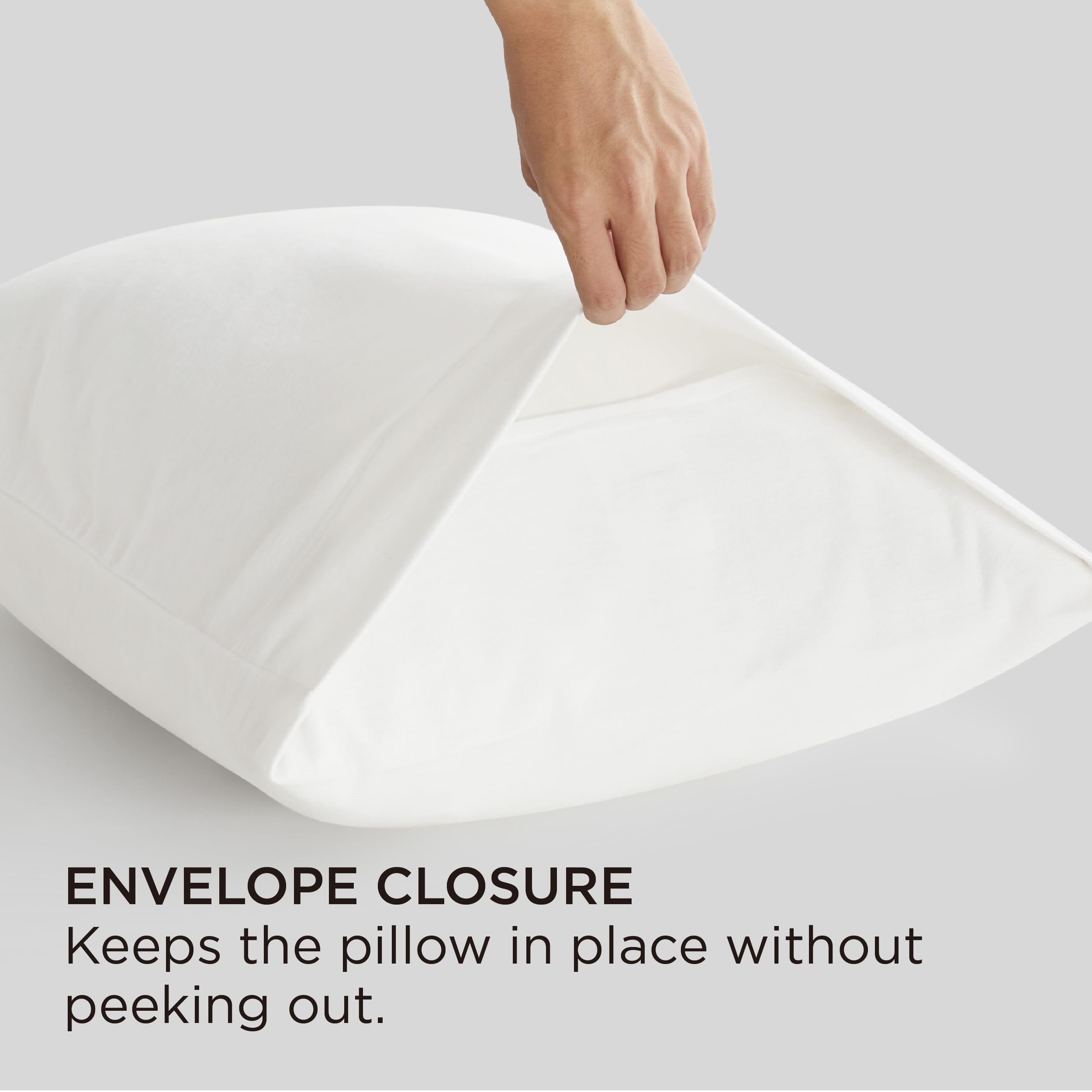 Bedsure Flannel Pillowcases Set of 2 - Queen Size 20x30 Inches, 100% Cotton Soft & Cozy Brushed Pillow Covers with Envelope Closure, Pure White Bedding Set - Perfect for Winter Nights, Guest Rooms & Cozy Home Decor