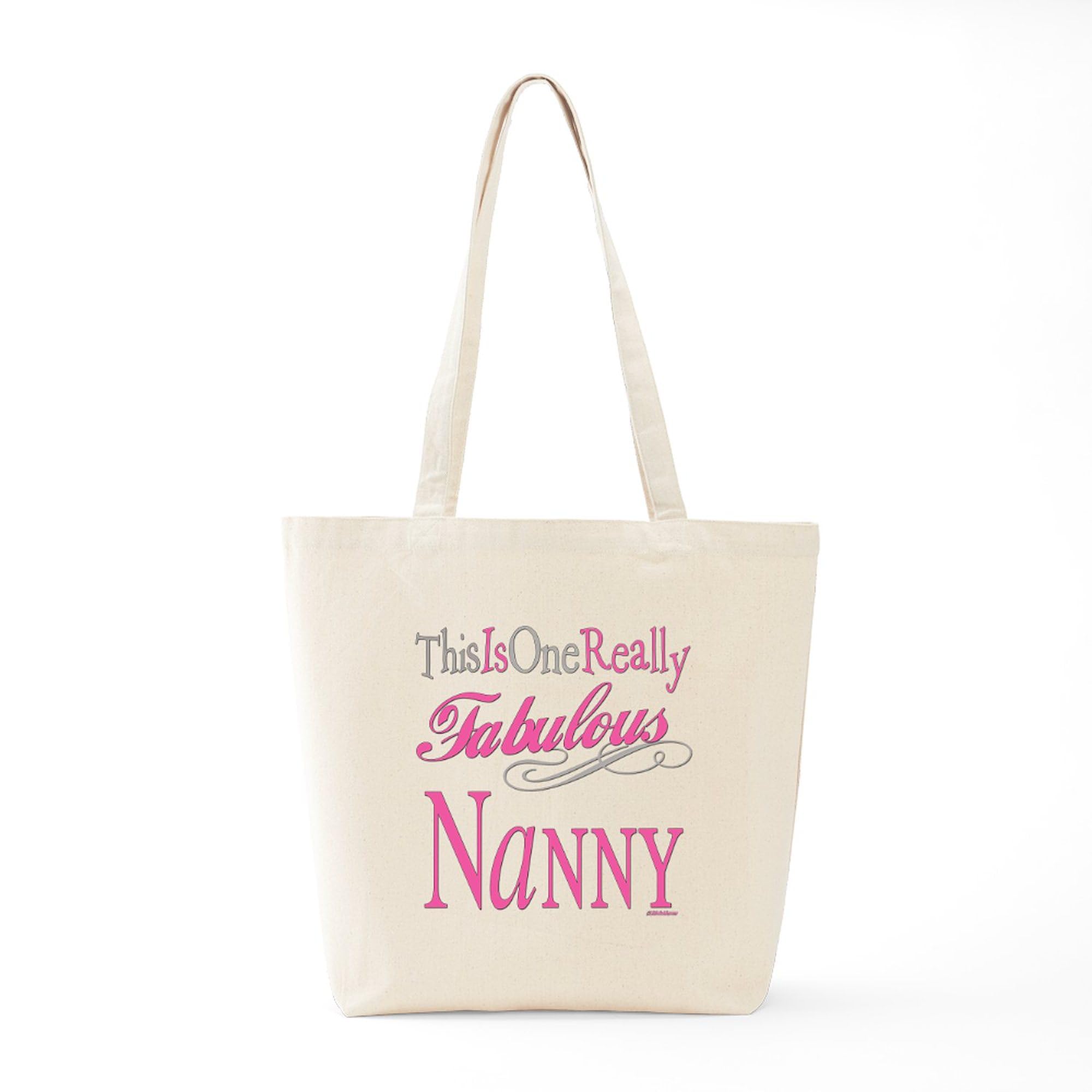 Fabulous Nanny Tote Bag - Natural Canvas Reusable Shopping Tote for Women | Perfect for Groceries, Beach Trips & Work Commute