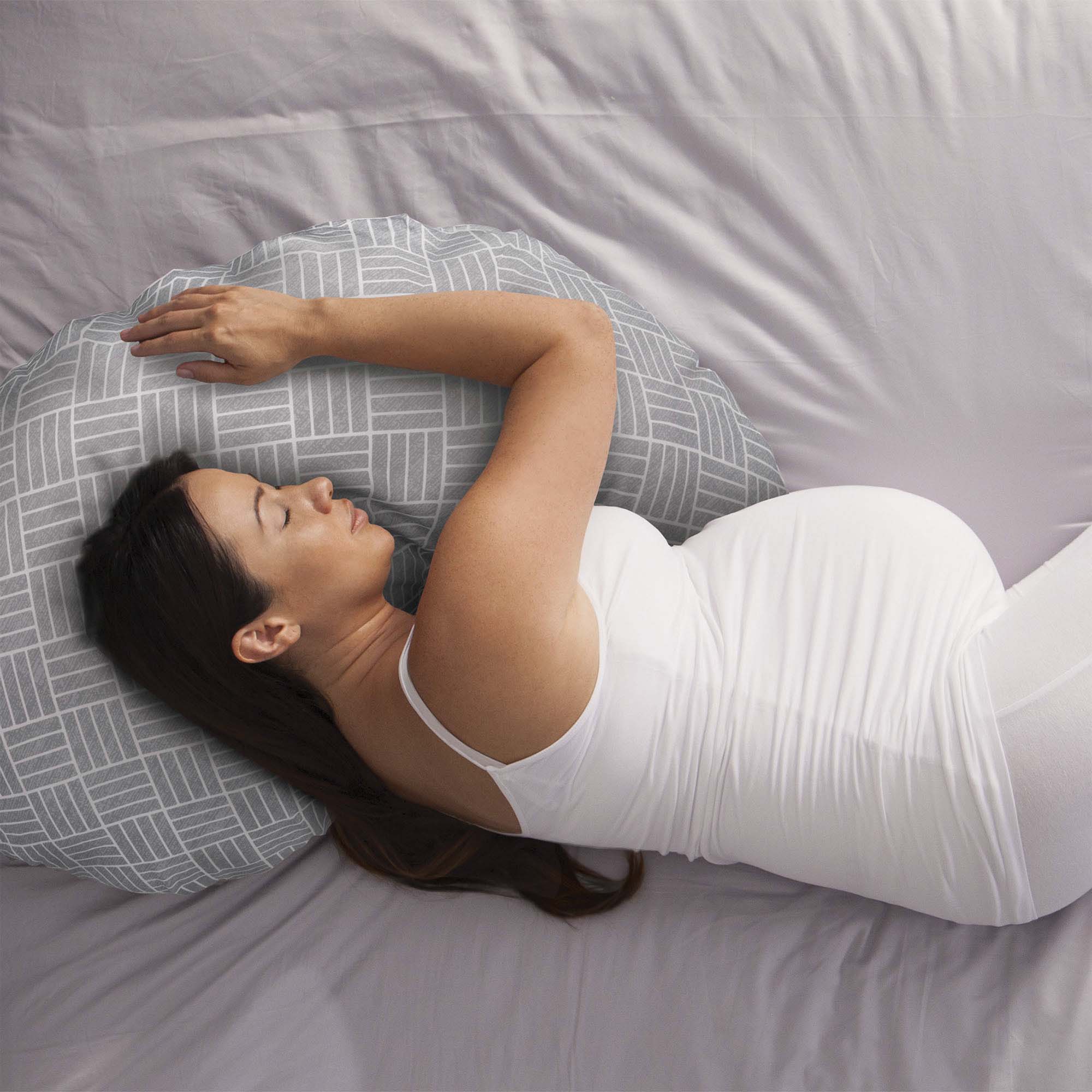 Comfortable Cuddle Pregnancy Pillow with Removable Cover - Support for Back, Hips & Belly During Pregnancy, Nursing & Sleeping