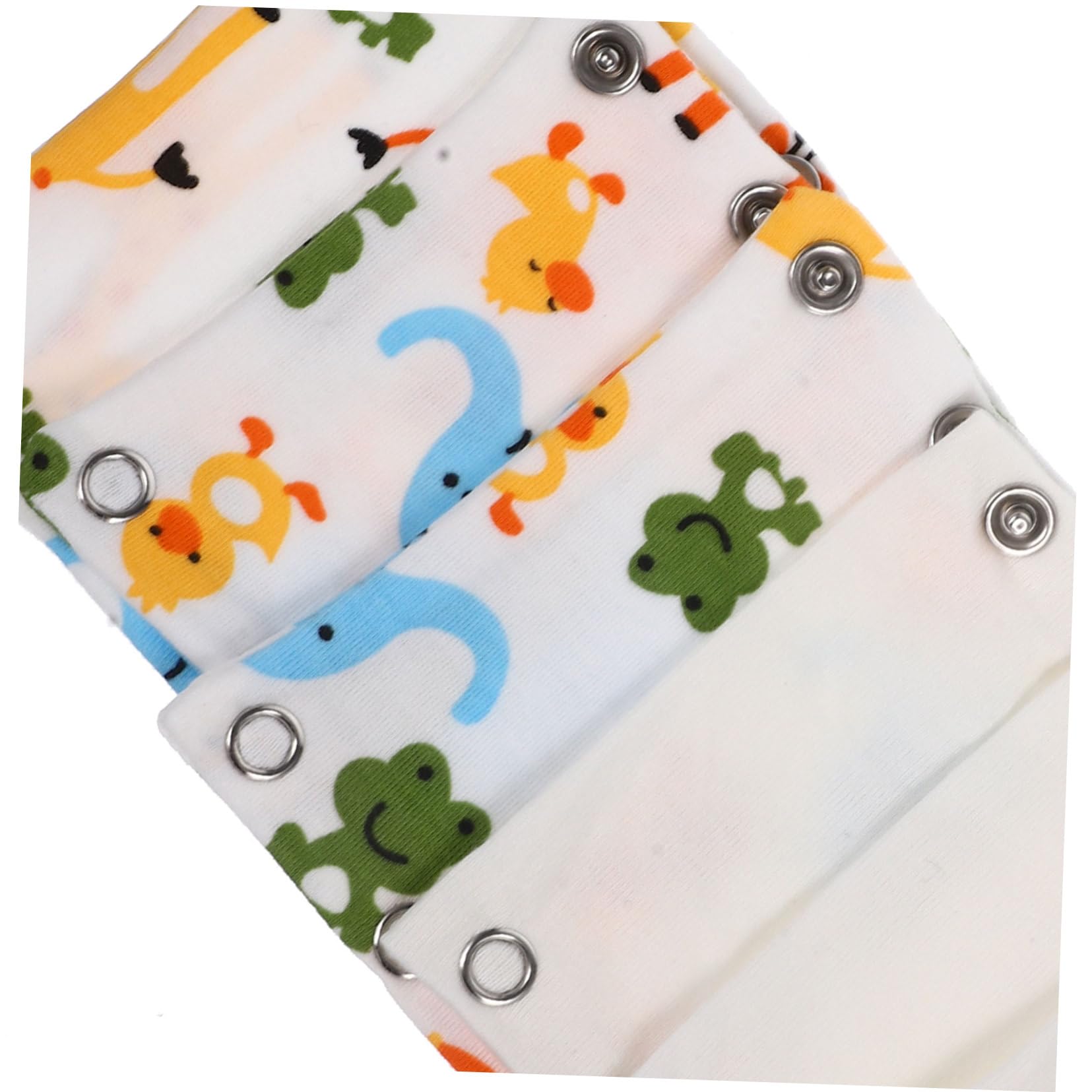 SEWOART 6-Piece Newborn Baby Cotton Jumpsuit Extender Set with Snaps - Soft Baby Bodysuit Extenders for 0-24 Months - Perfect for Diaper Changes & Layering Outfits