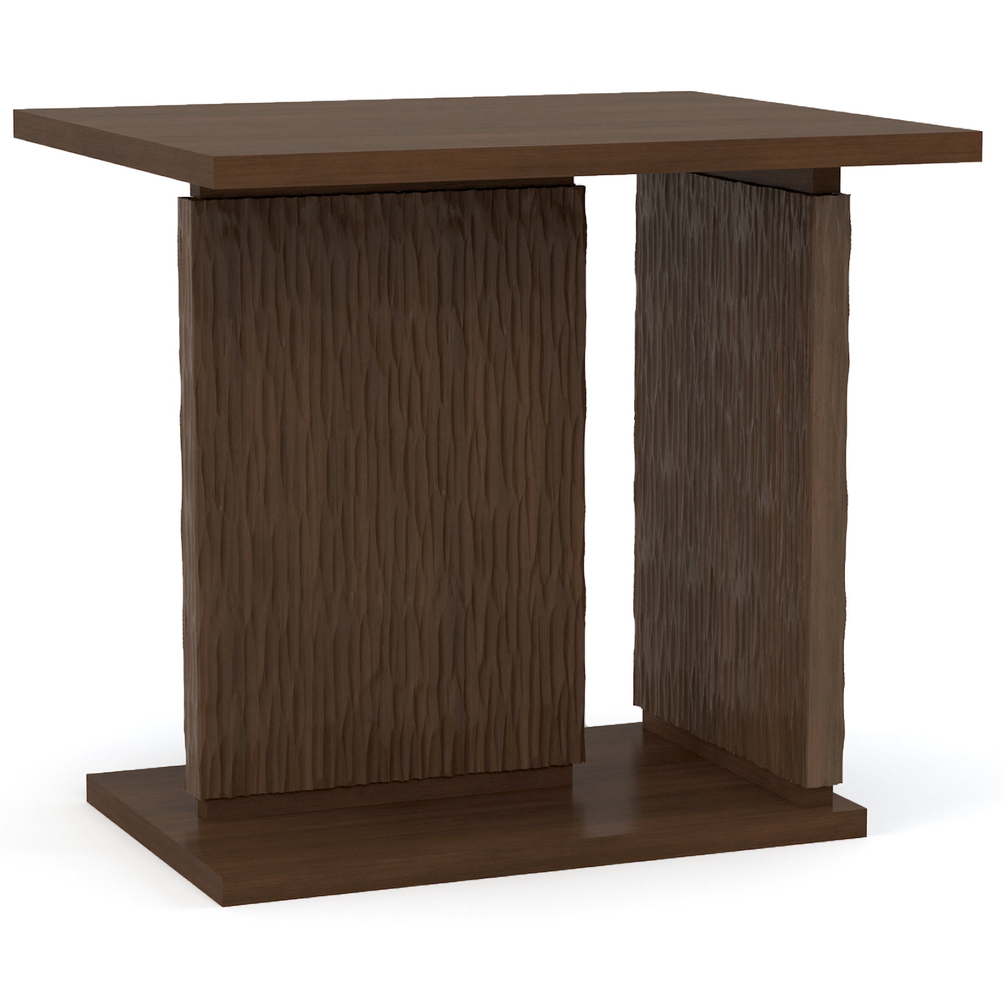 Modern Canton Side Table - Small Accent Table for Living Room, Bedroom, or Office - Stylish End Table with Sturdy Metal Frame & Wooden Top - Perfect for Coffee, Books, or Decor