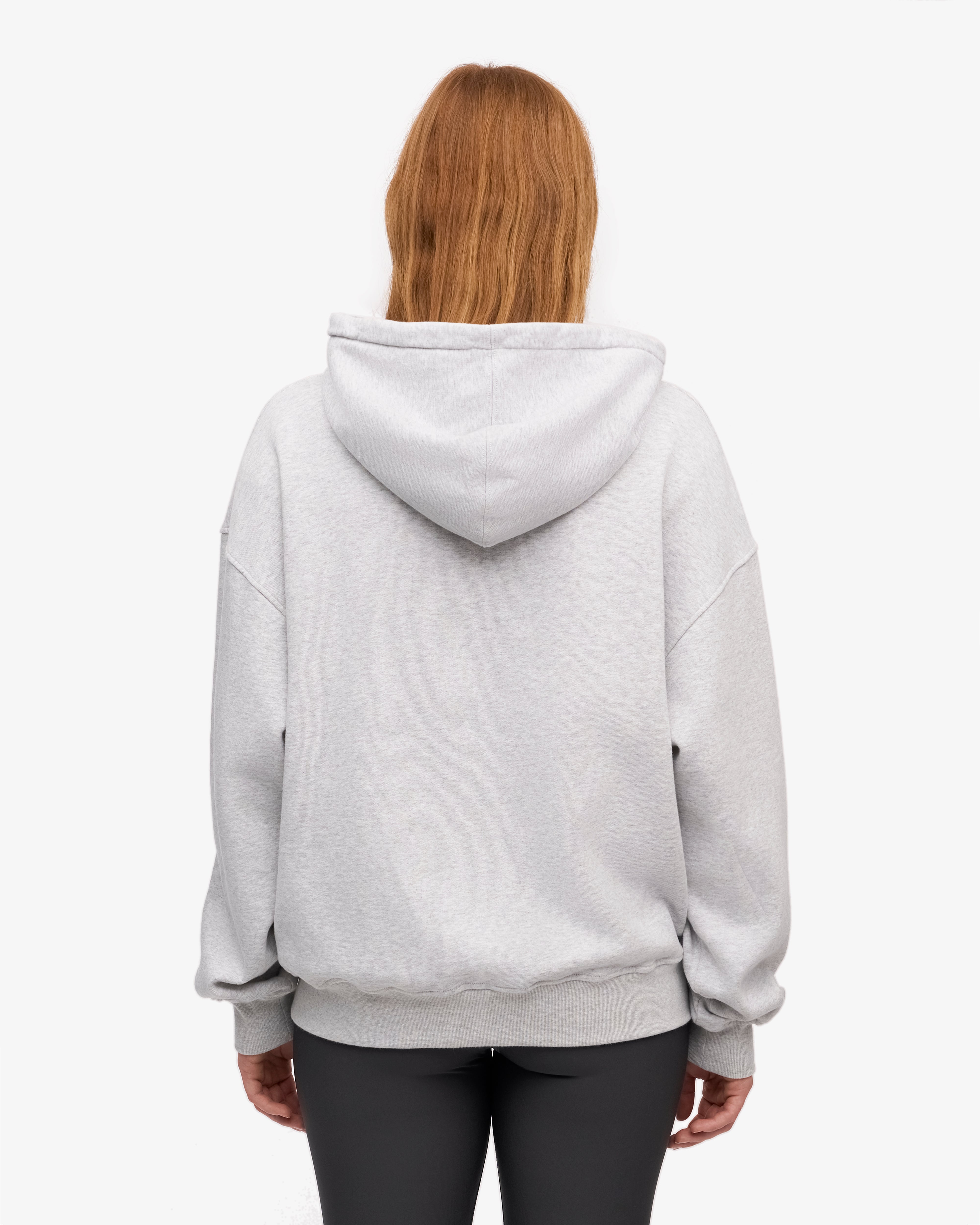 Organic Oversized Zip Hoodie - Snow Melange | Cozy Winter Wear for Men & Women | Perfect for Casual Outfits, Lounging & Outdoor Activities