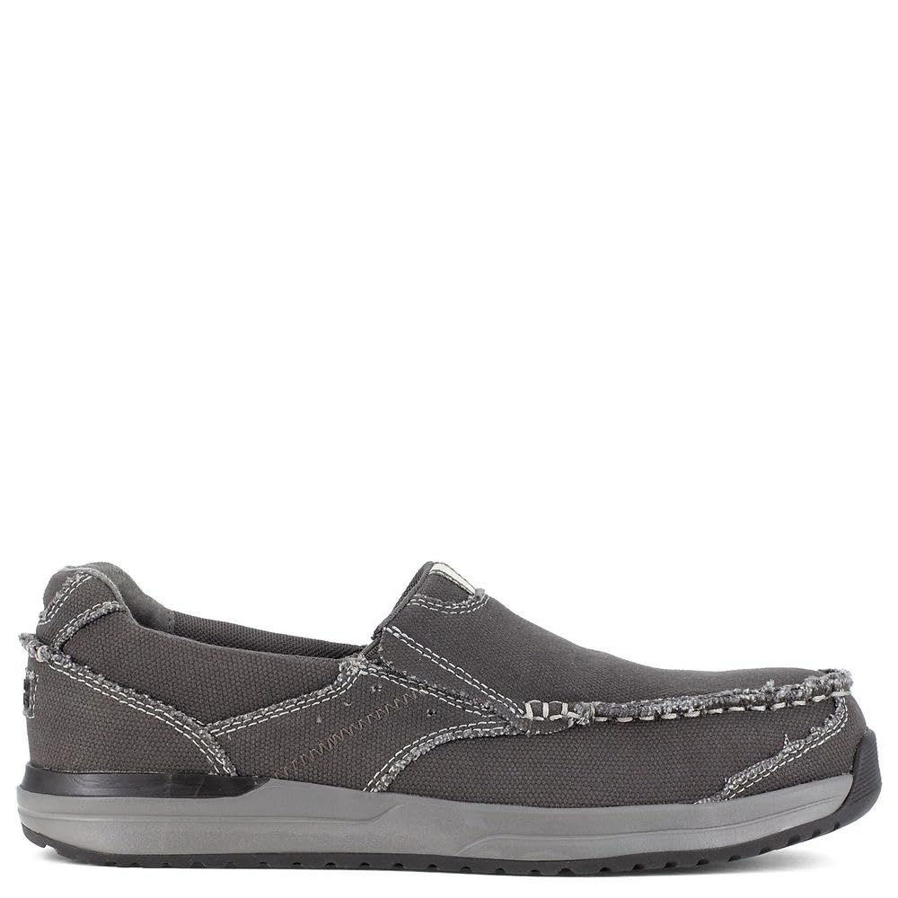 Rockport Men's Langdon Slip-On Safety Toe Work Shoes - Comfortable & Durable for Construction, Warehouse & Industrial Work