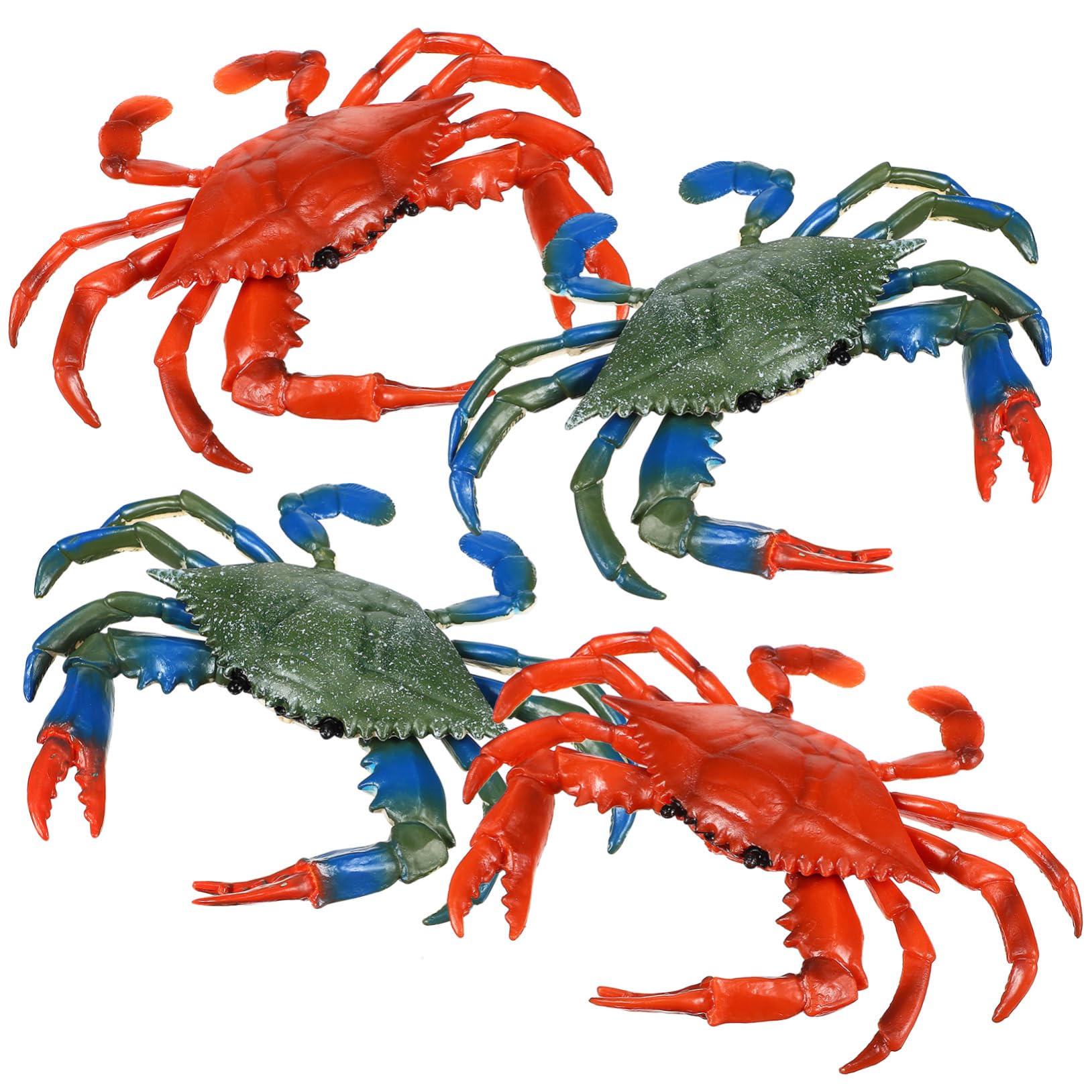 JOINPAYA 20 Pcs Kids Water Toys - Realistic Crab Sea Animal Figures for Pool, Beach & Bathtub Play - Durable PVC Ocean Creature Toys for Toddlers & Children (Perfect for Summer Fun, Birthday Gifts & Sensory Play)