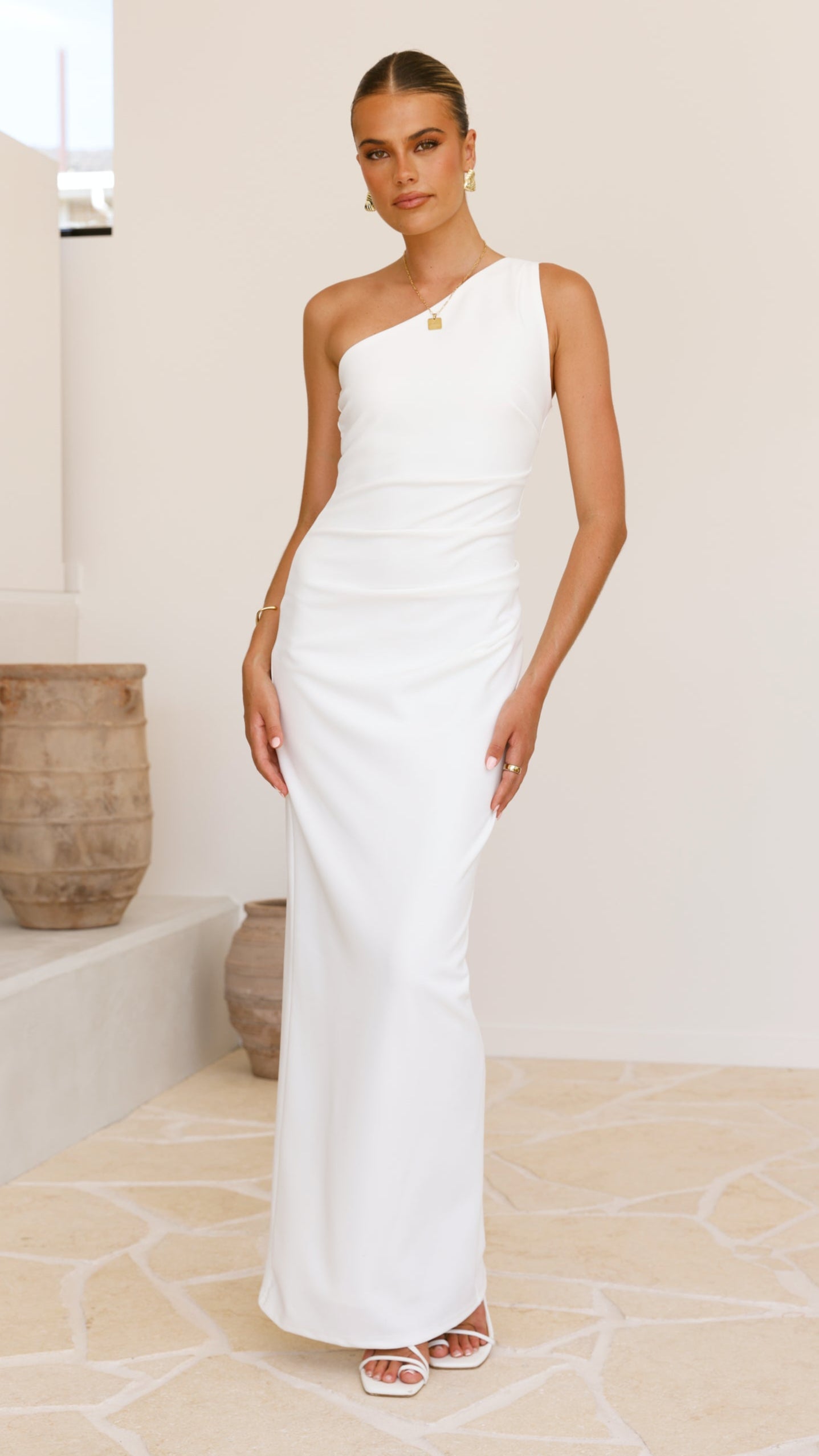 Cataleya Maxi Dress - Elegant White Flowy Summer Dress for Women | Perfect for Beach, Vacation & Casual Outings