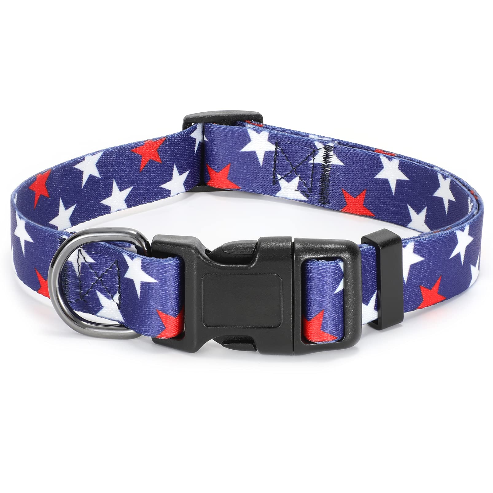 WHIPPY Adjustable Floral Dog Collar for Small Medium Large Dogs - Lightweight Nylon Pet Collar with Quick Release Buckle, Soft Comfortable Puppy Collar for Daily Walks & Outdoor Adventures