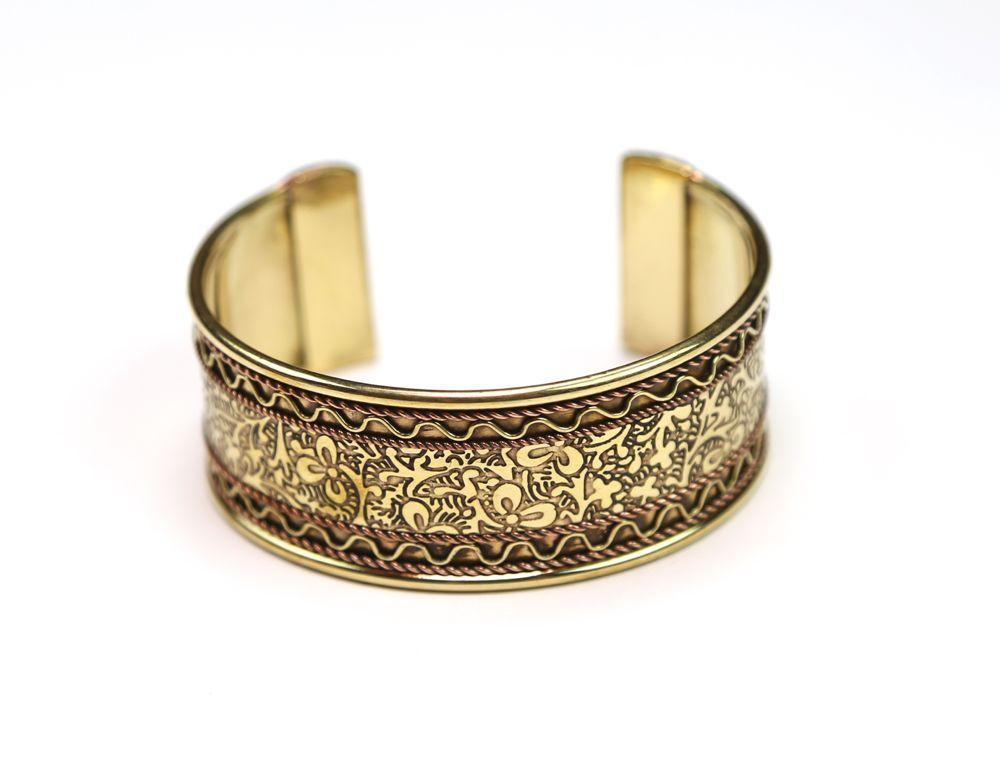 Handmade Copper & Brass Cuff Bracelet for Women - Boho Chic Jewelry for Everyday Wear & Special Occasions