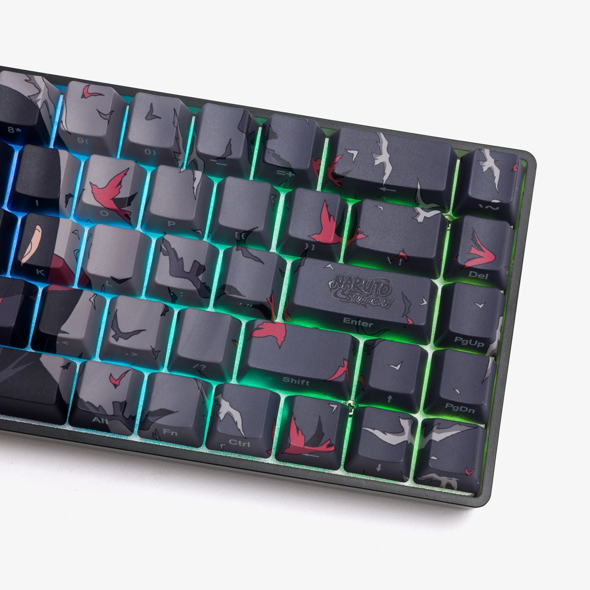 Naruto x HG Basecamp 65 Keyboard - Itachi Uchiha Themed Mechanical Gaming Keyboard for PC & Mac | Perfect for Anime Fans & Gamers