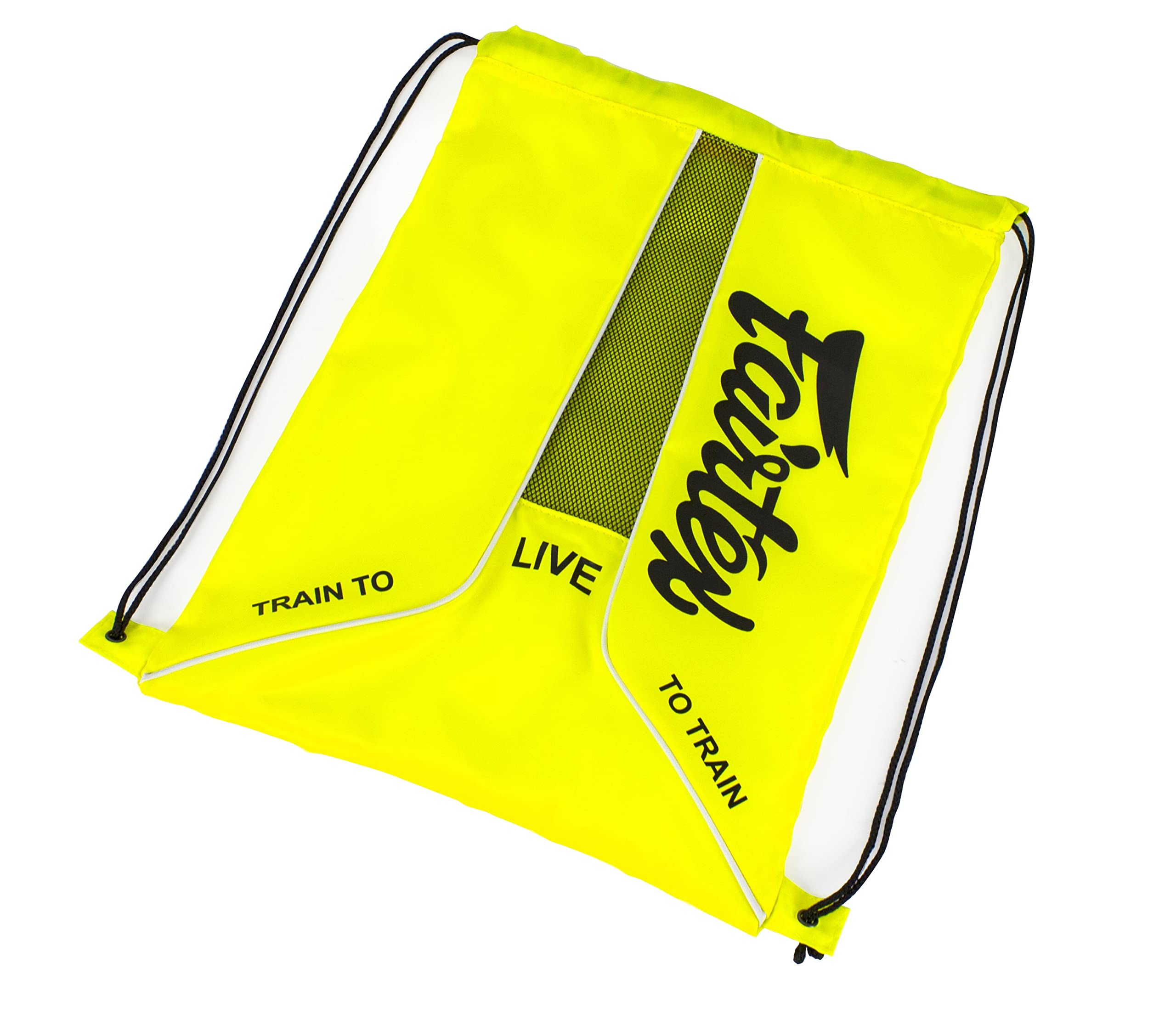 Fairtex BAG6 Thai Boxing Gym Bag - Muay Thai & MMA Training Sack Bag (Yellow) - Perfect for Boxing, Kickboxing, MMA & Fitness Workouts