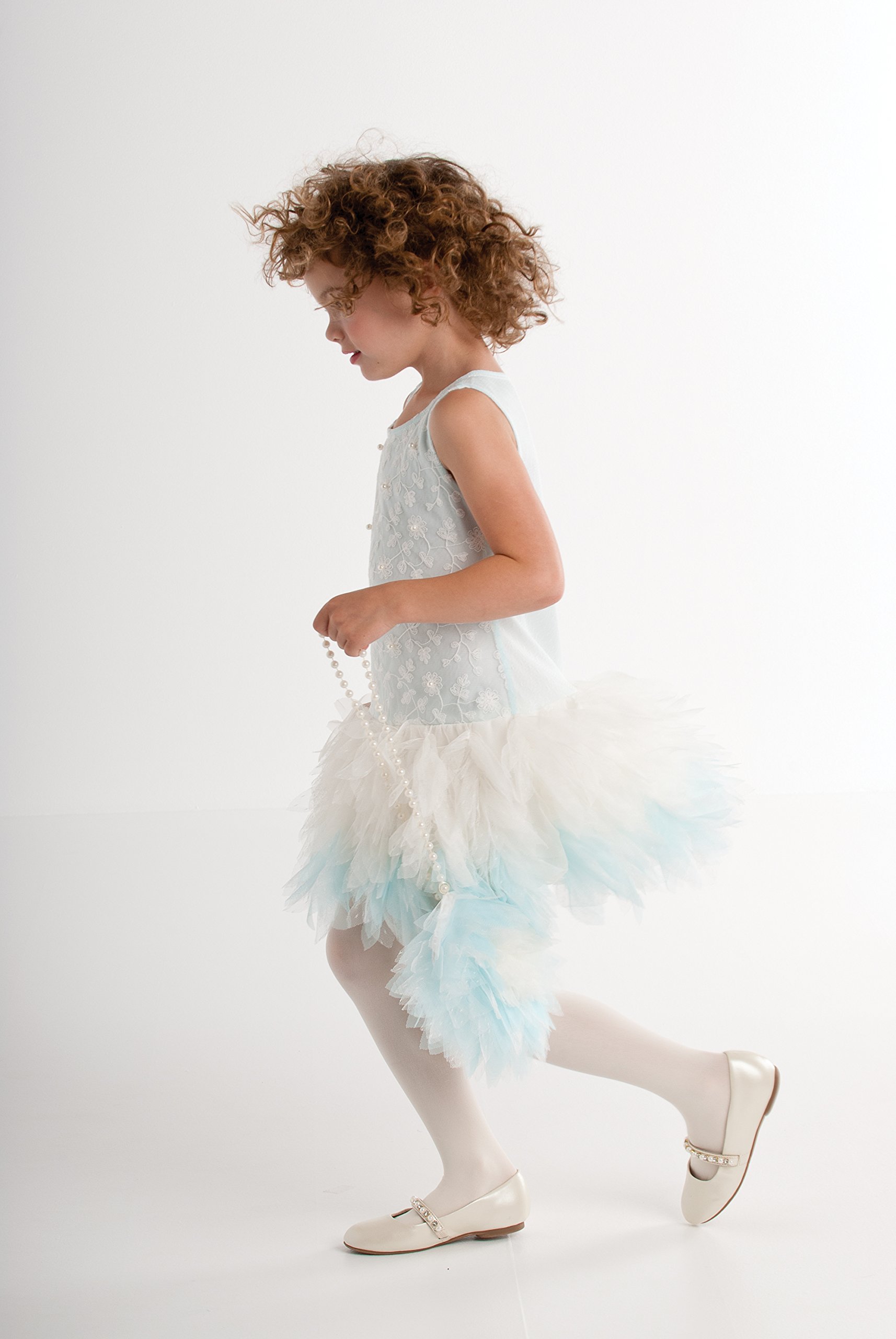 Biscotti Girl's 'Living The Dream' Dress & Purse Set in Aqua | Stylish Outfit for Parties, Photos & Special Occasions