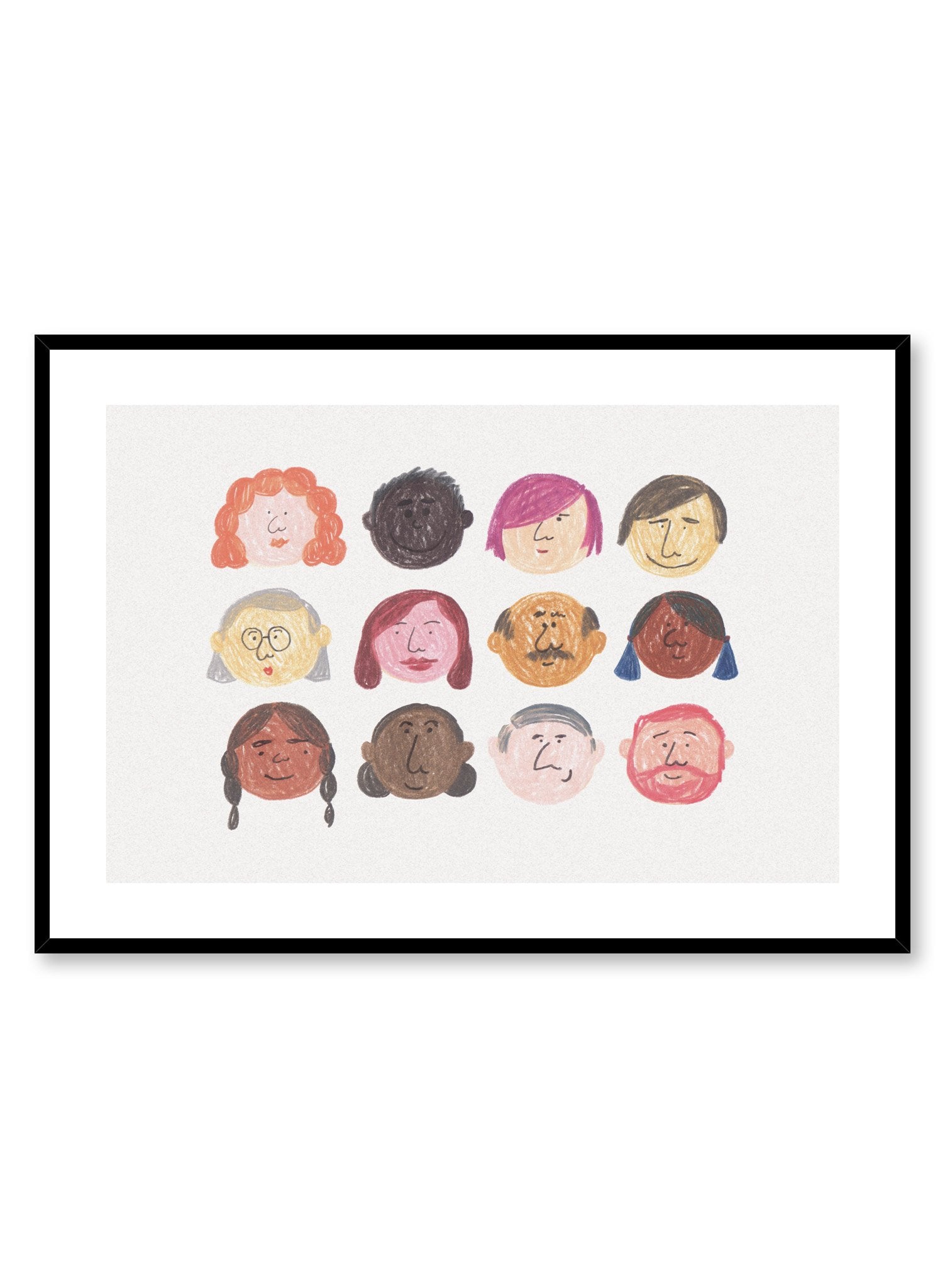 Melanin Rainbow Poster - Colorful Diversity Art Print for Home & Office Decor - Perfect for Living Room, Bedroom, or Classroom Wall Art