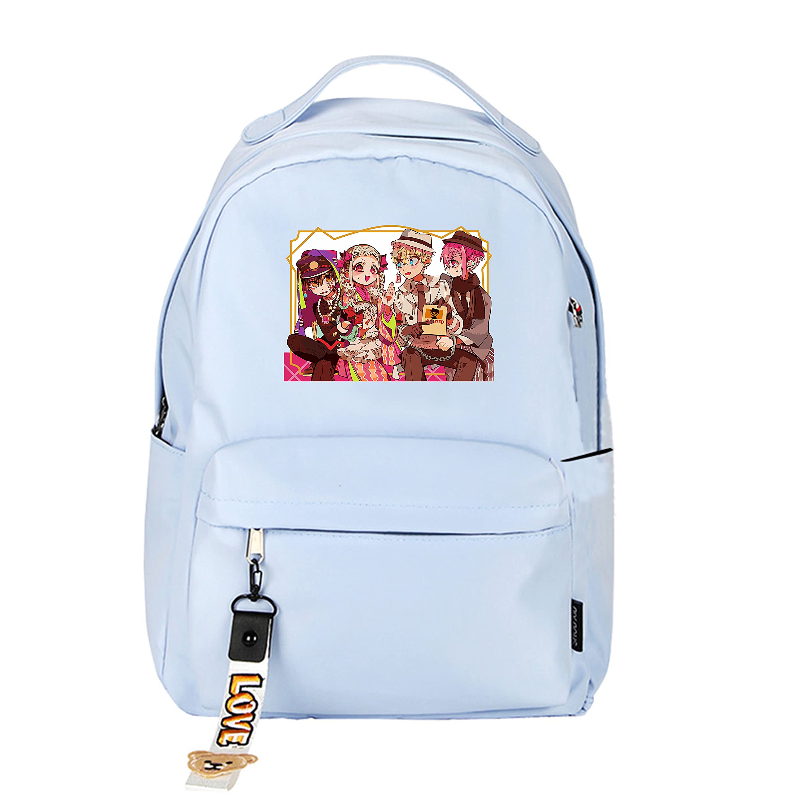 Toilet-Bound Hanako-kun Anime Backpack - Kawaii Pink School Bag for Girls & Women, Cute Shoulder Daypack for Anime Fans - Perfect for School, Cosplay & Convention