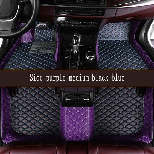side purple medium black blue mats