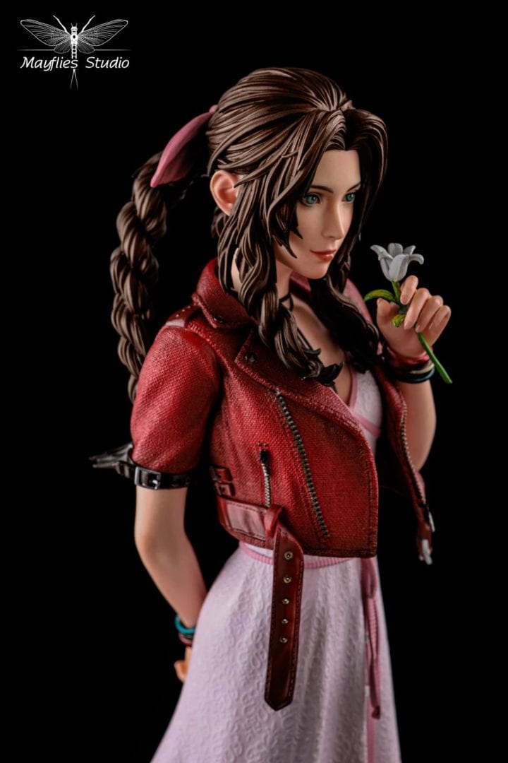 Mayflies Studio Aerith Gainsborough Cosplay Costume - Final Fantasy VII Remake Outfit for Halloween & Anime Conventions