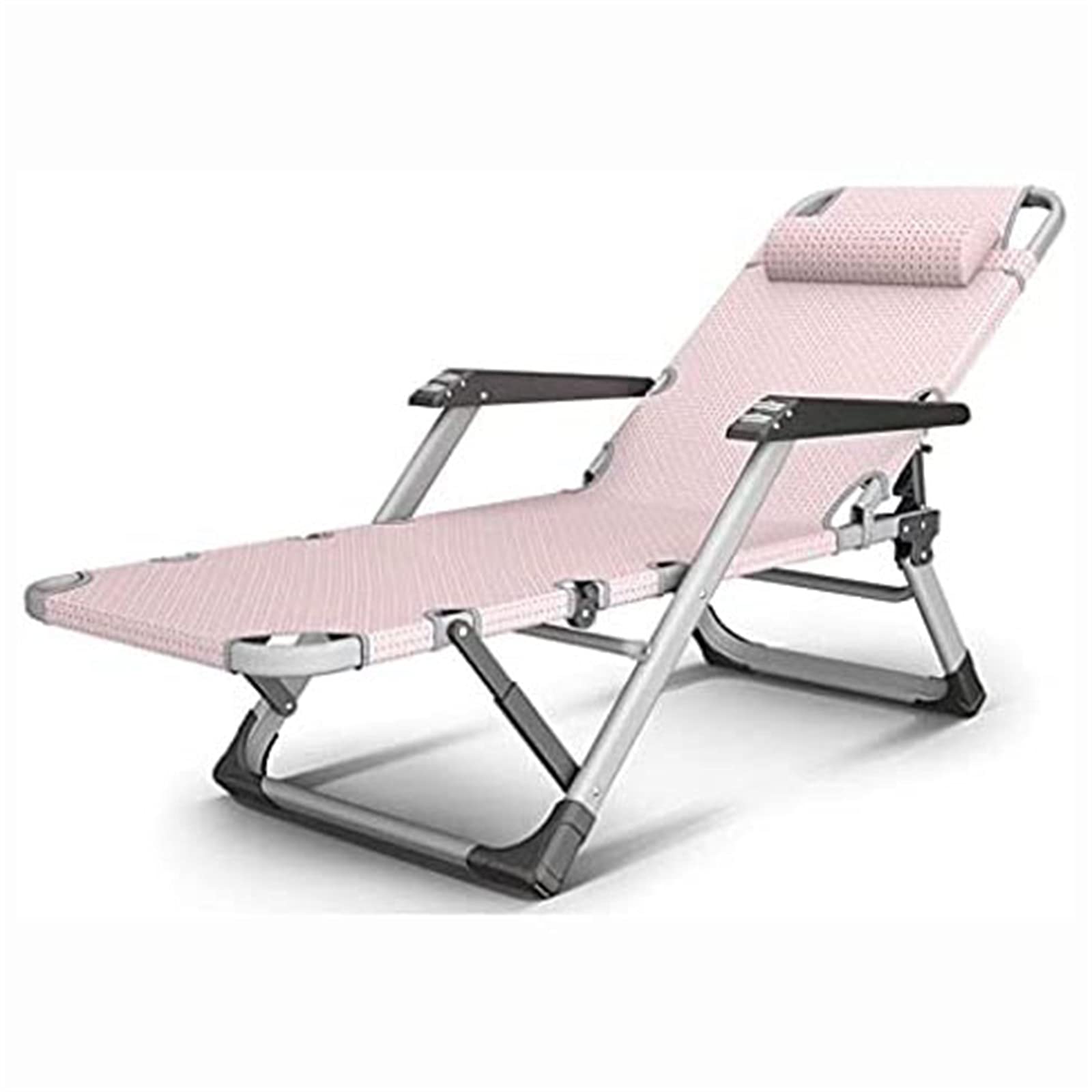 CHLDDHC Adjustable Folding Recliner Chair with Padded Cushion & Removable Headrest - Portable Massage Armrest for Beach, Poolside, Camping & Outdoor Patio Lounging | Comfortable Relaxation for Backyard, Garden & Travel
