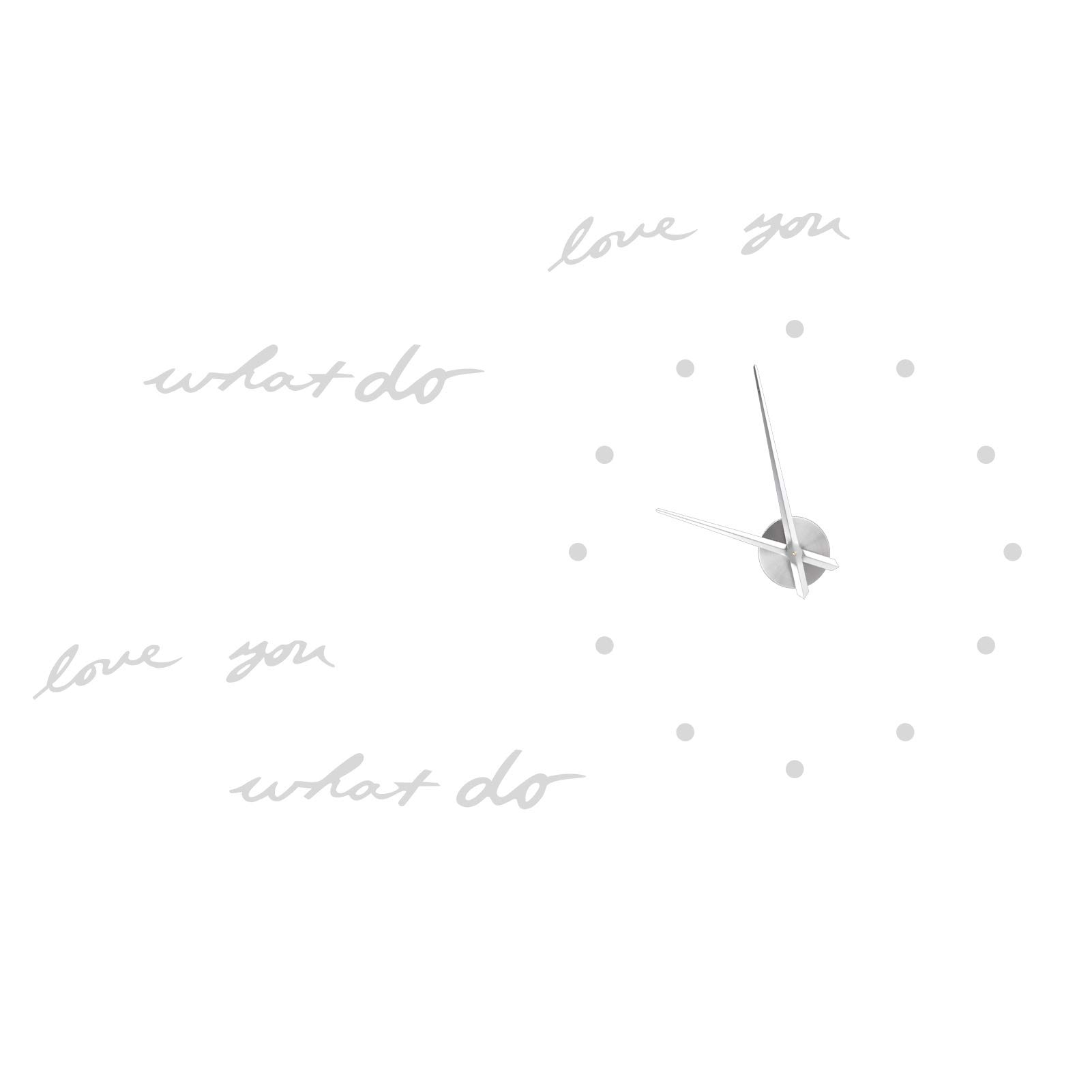 Summer Enjoyment DIY Wall Clock Stickers - Silver Bedroom & Living Room Decor, High-Quality Craftsmanship for Home Decoration | Perfect for Wall Art, Gift Ideas & Interior Design