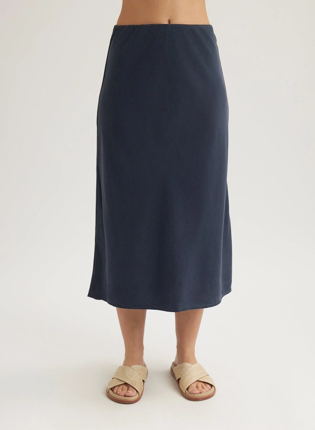 Women's Belladah Dark Navy Skirt B3160654303Sp25 - Perfect for Office, Casual Wear & Summer Outfits
