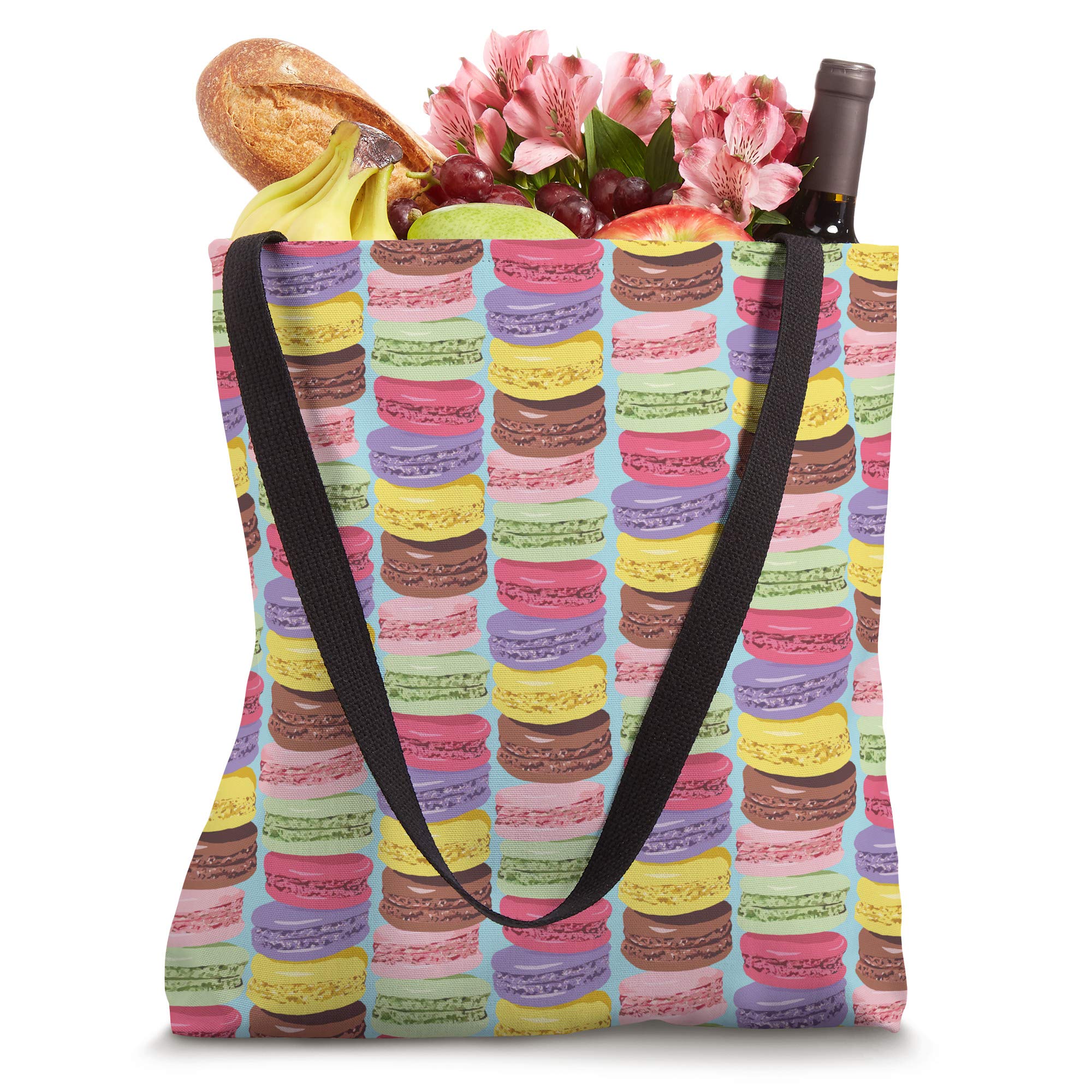 Premium Macaroon Baking Coconut Baker Gift Tote Bag - Perfect for Cooking, Kitchen Use & Baking Enthusiasts | Ideal for Grocery Shopping, Picnics & Gifts