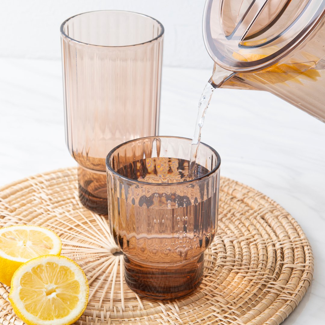 13oz Serenity Short Tumbler Set - 4 Piece Stainless Steel Insulated Cups with Lid & Straw for Coffee, Tea, Smoothies - Perfect for Home, Office, Travel & Outdoor Use