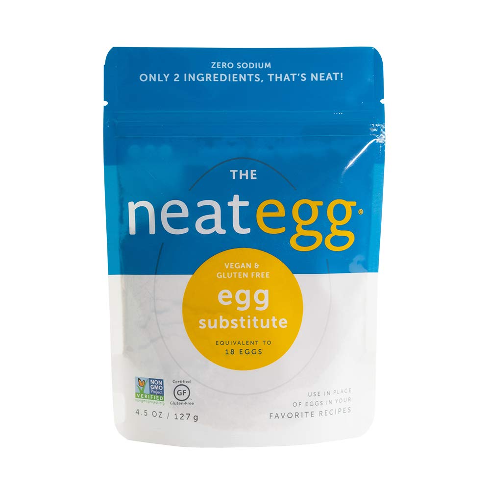 Neat - Plant-Based Egg Substitute Mix (4.5 oz) - Non-GMO, Gluten-Free, Soy-Free Vegan Egg Alternative - Perfect for Baking, Cooking & Vegan Recipes