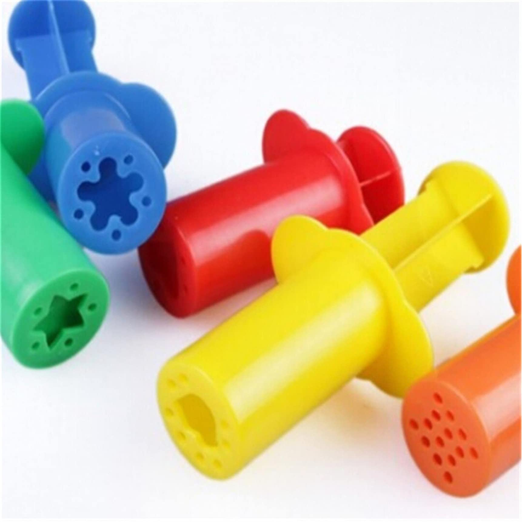 EDWOL 5PCS Non-Toxic Play Dough Tools Kit - Plastic Dough Extruder Set for Kids, Modeling Clay Accessories for Creative Play & Learning Activities