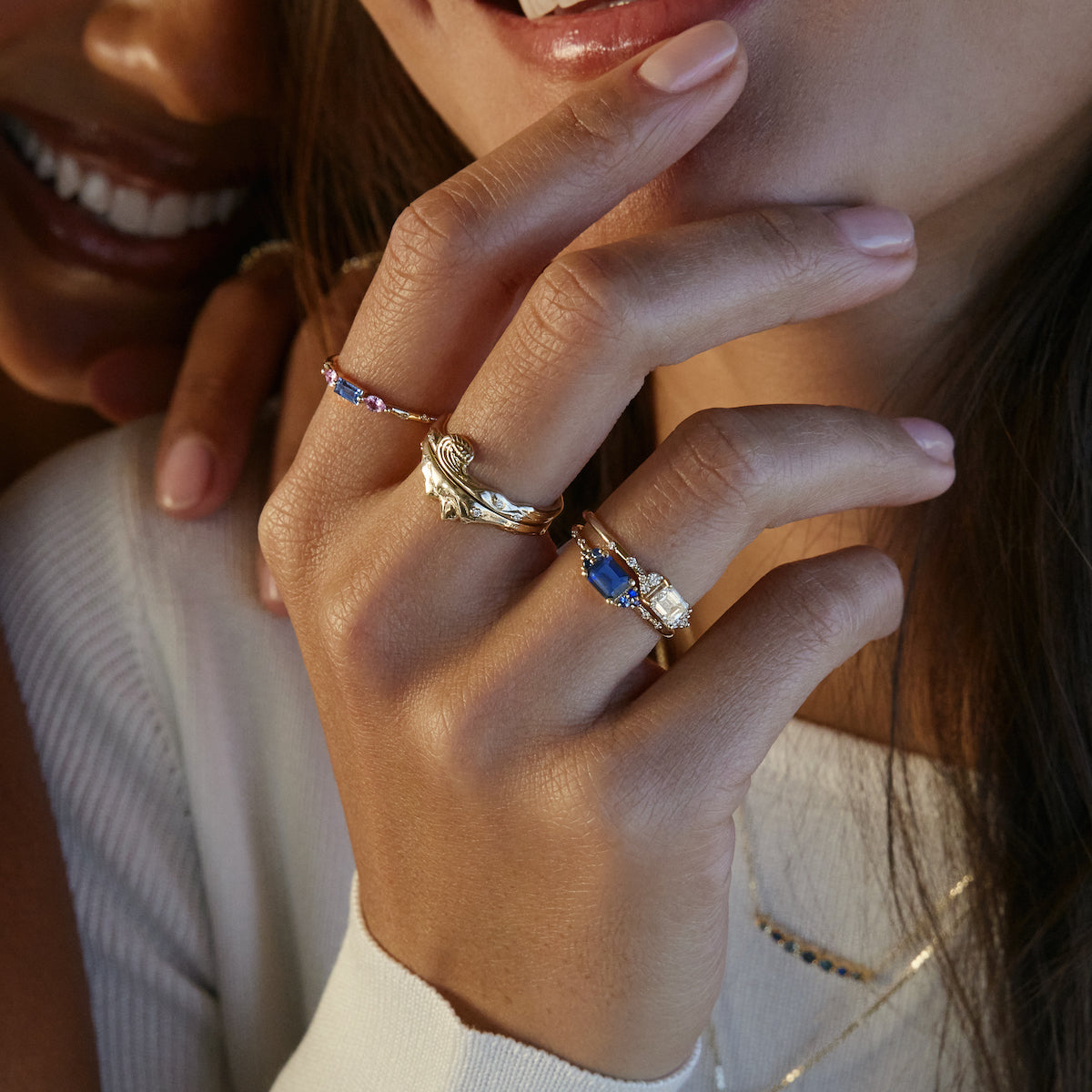 Wave Ring for Women - Elegant Minimalist Gold & Silver Stackable Rings - Perfect for Everyday Wear, Gifts & Special Occasions