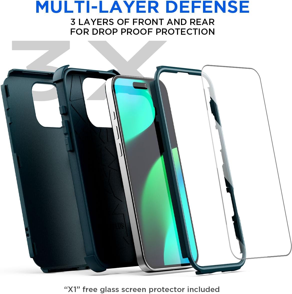 iPhone 16 Pro Case (6.3 Inch) - Magnetic Heavy Duty Drop Protection, Full Body Military Grade Shockproof Cover - Perfect for Outdoor Adventures & Daily Use