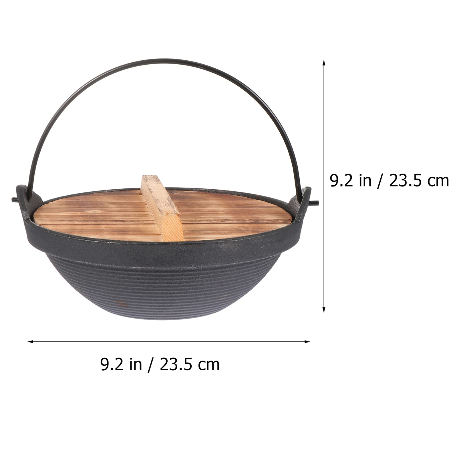 2-Piece Cast Iron Skillet Set - Non-Stick Dutch Oven with Lid, High-Temperature Resistant Camping Cookware for Soup, Stew & Boiling | Perfect for Outdoor Cooking, Camping Trips & Home Kitchen Use