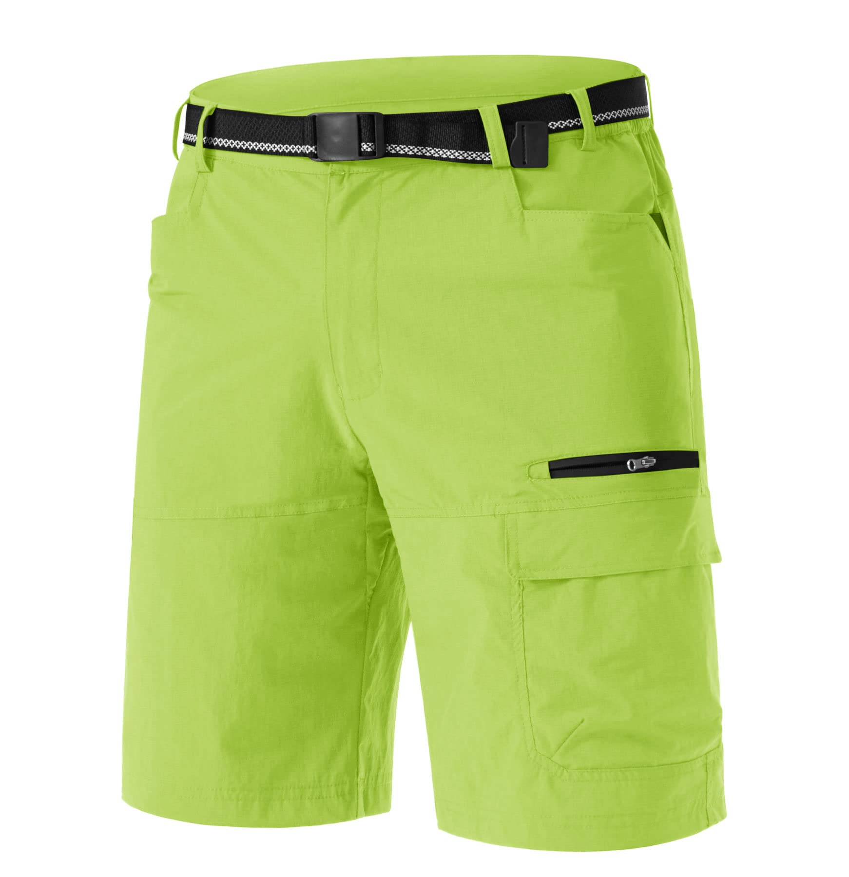 TACVASEN Men's Quick Dry Cargo Shorts - Lightweight Summer Outdoor Hiking Work Shorts with Multiple Pockets (No Belt Included) | Perfect for Camping, Hiking, Gym & Casual Wear